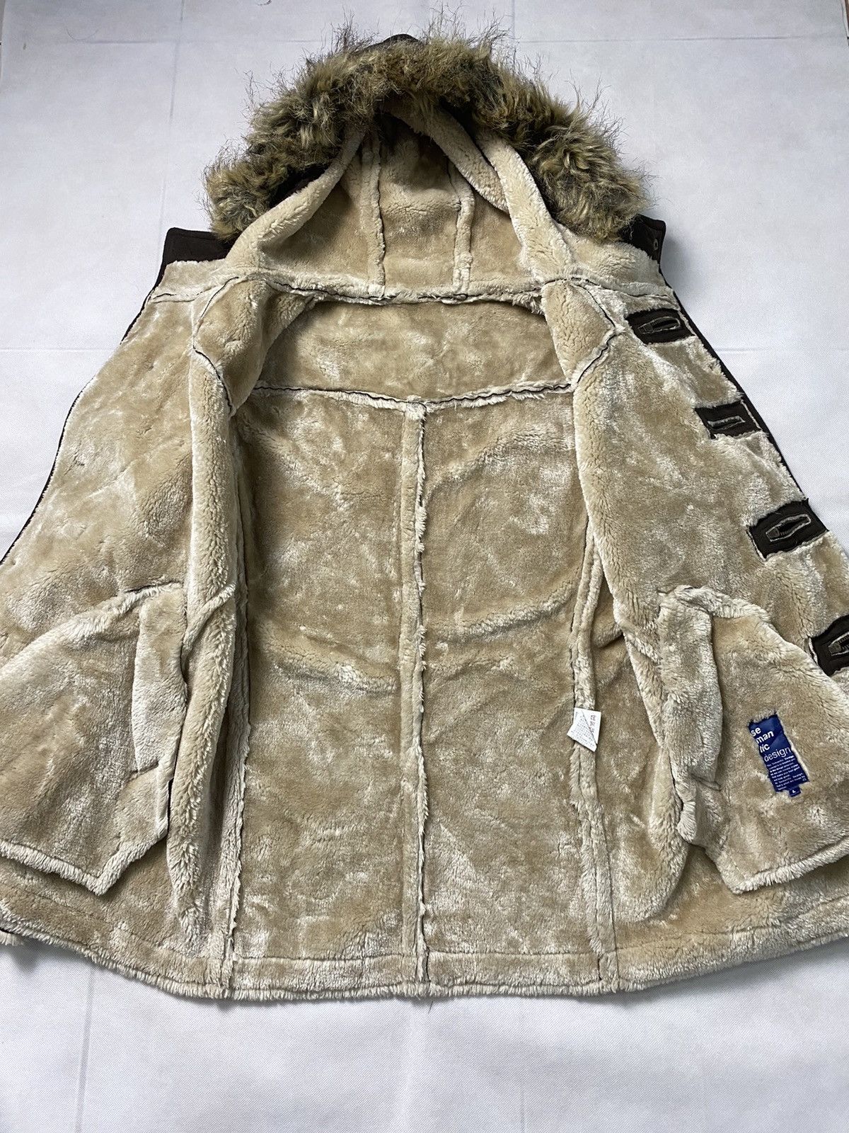 If Six Was Nine × Japanese Brand × Le Grande Bleu (L.G.B.) Semantic Design Sherpa Coat Jacket Nice Design Size US S / EU 44-46 / 1 - 7 Thumbnail