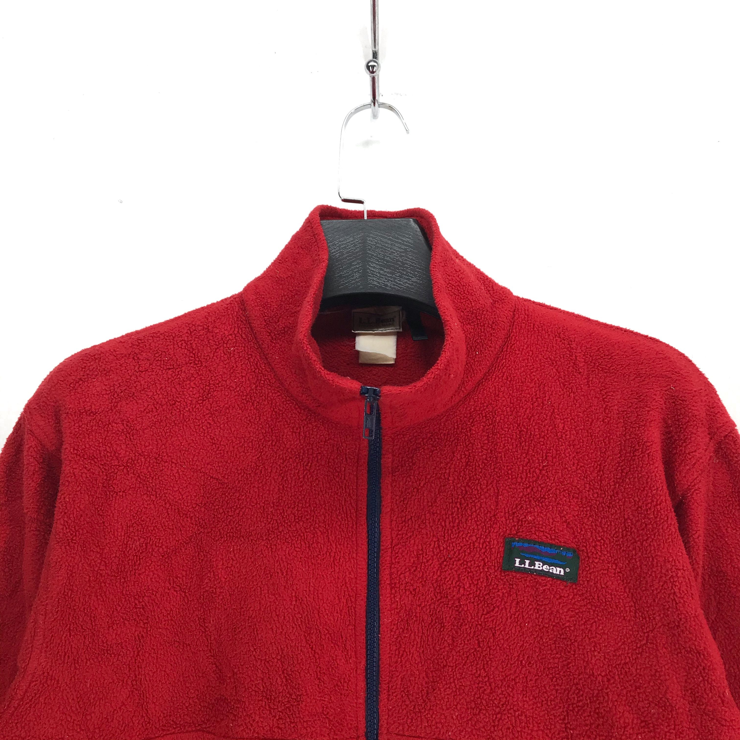 L.L. Bean Vintage LL Bean Zipper Red Fleece #2486-95 Size US S / EU 44-46 / 1 - 2 Thumbnail
