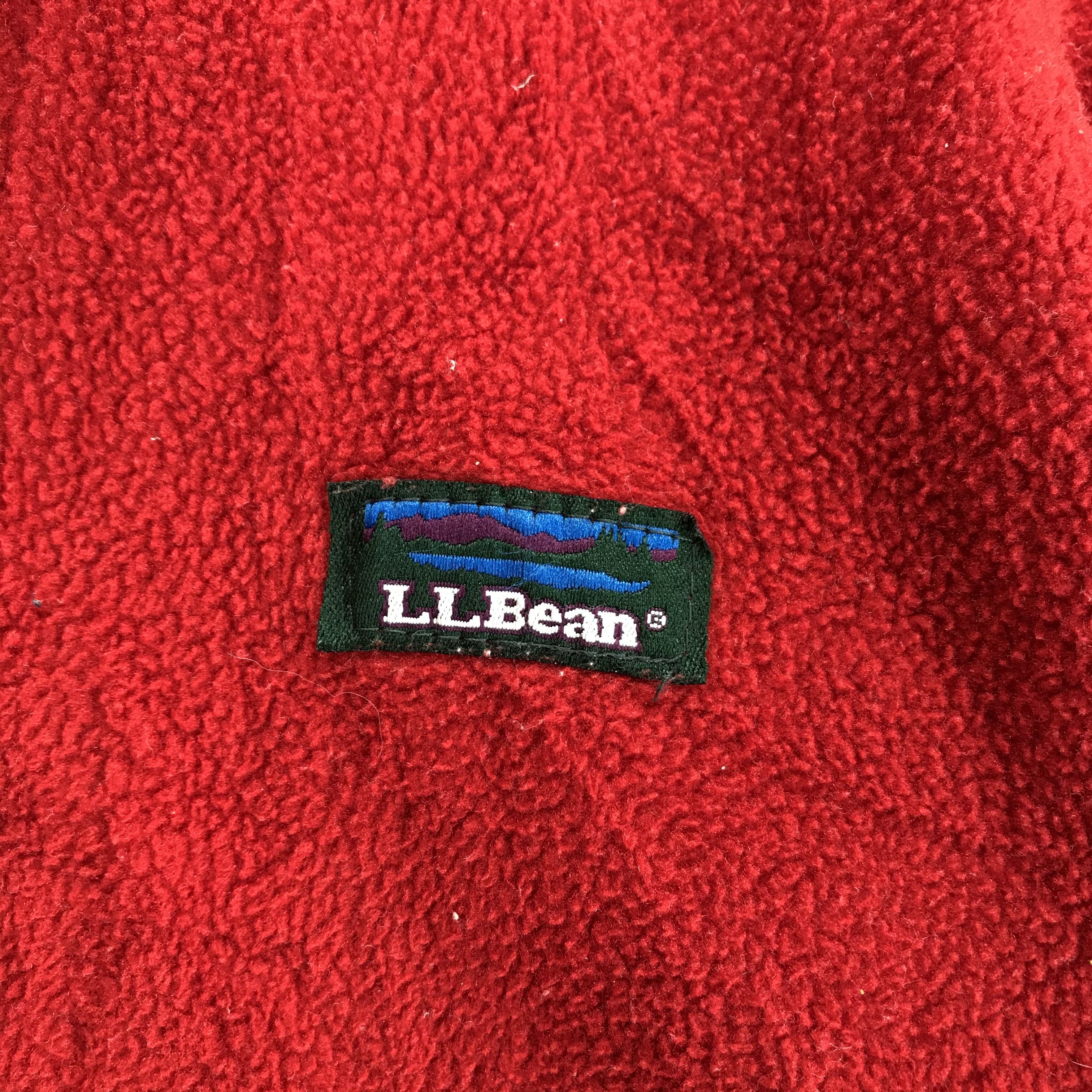 L.L. Bean Vintage LL Bean Zipper Red Fleece #2486-95 Size US S / EU 44-46 / 1 - 6 Thumbnail