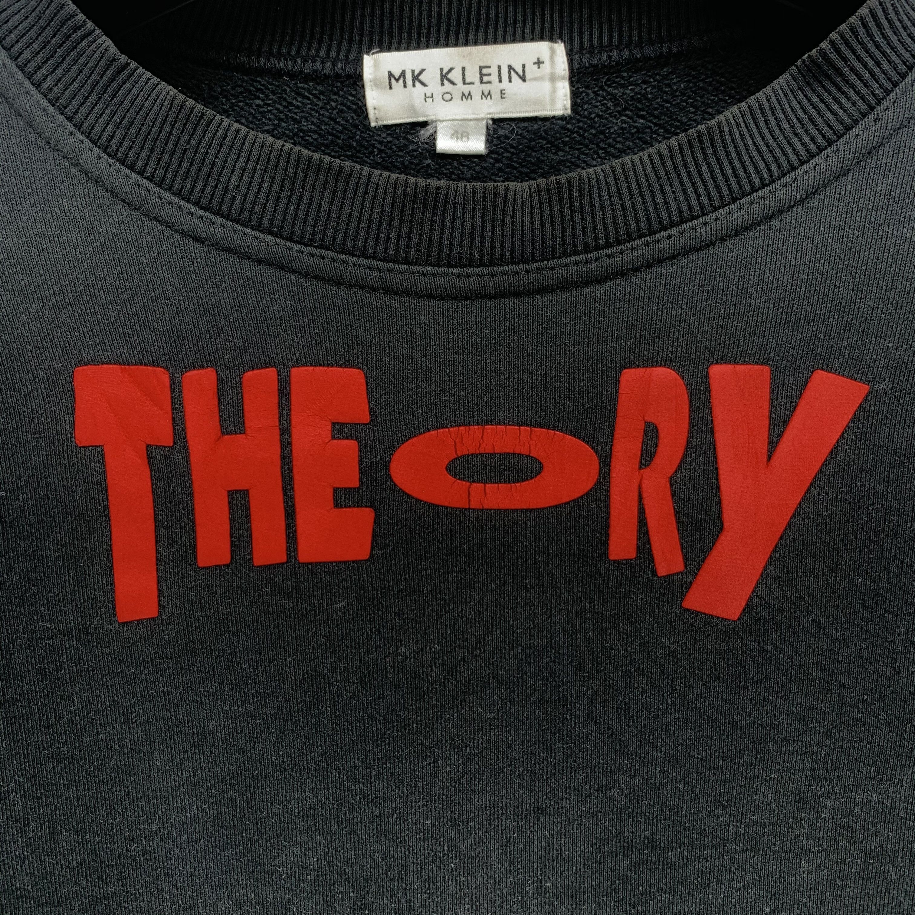 Japanese Brand MK Klein Homme Theory Big Logo Sweatshirt #2894-93 Size US S / EU 44-46 / 1 - 3 Thumbnail