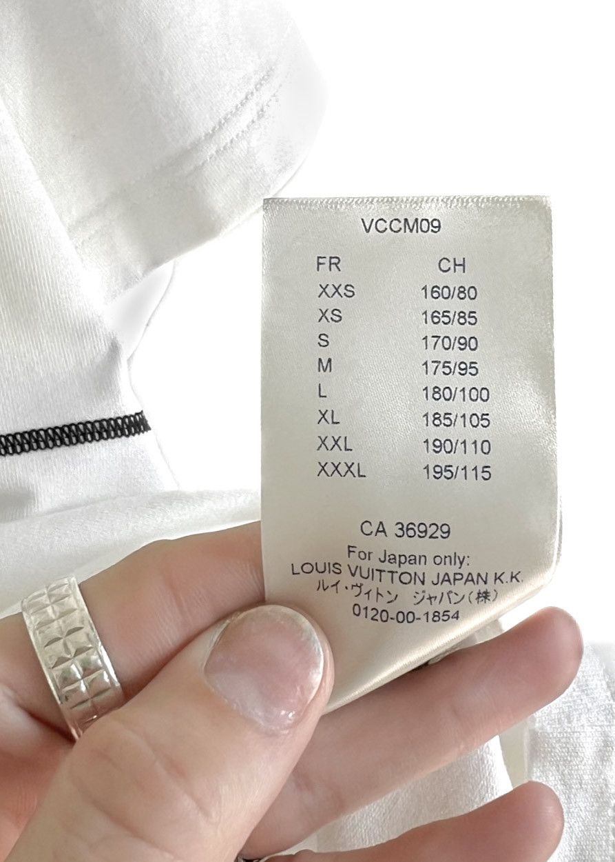 Louis Vuitton × NBA Louis Vuitton NBA Basketball Embroidered White T-shirt Size US XL / EU 56 / 4 - 8 Thumbnail