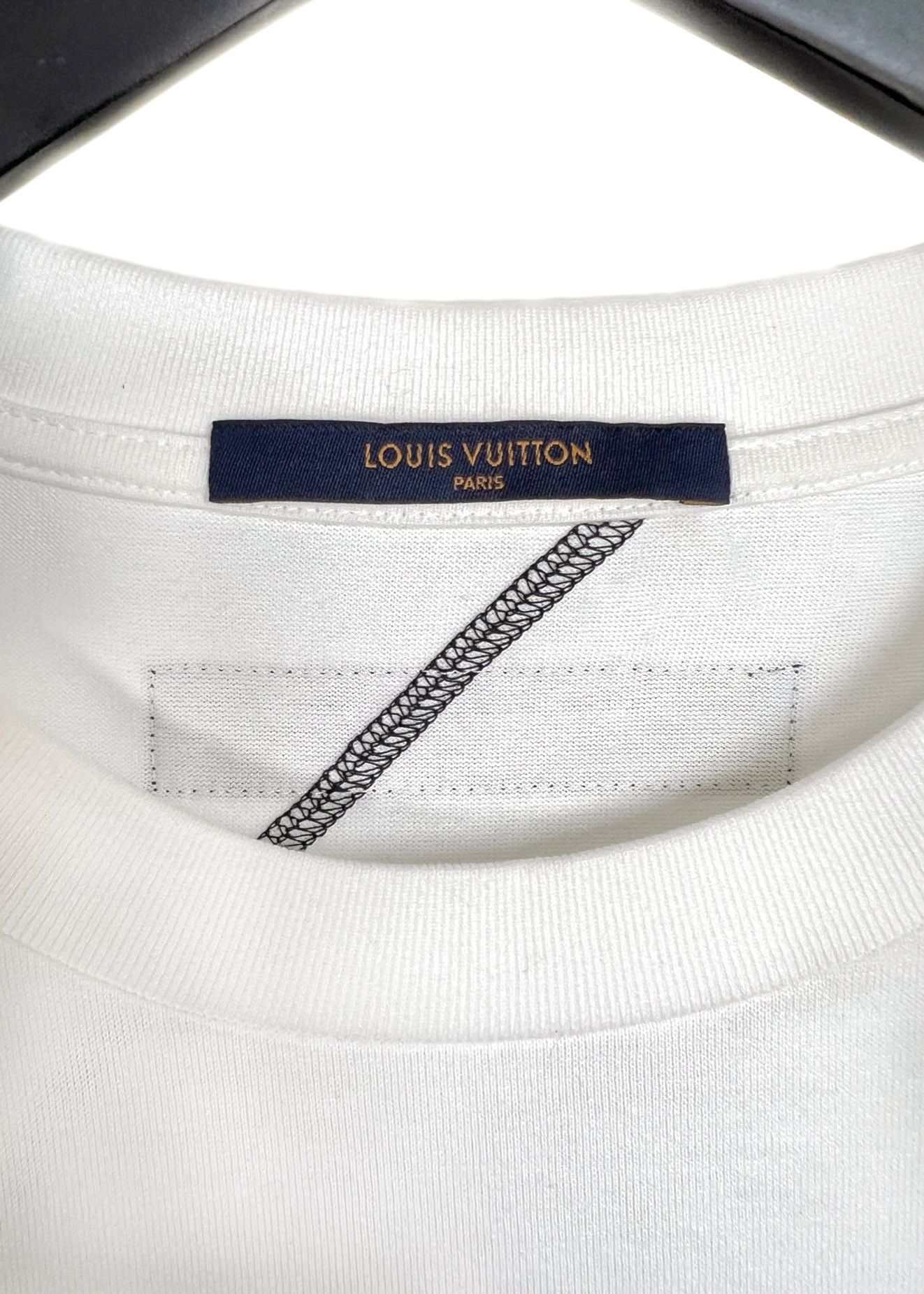 Louis Vuitton × NBA Louis Vuitton NBA Basketball Embroidered White T-shirt Size US XL / EU 56 / 4 - 4 Thumbnail