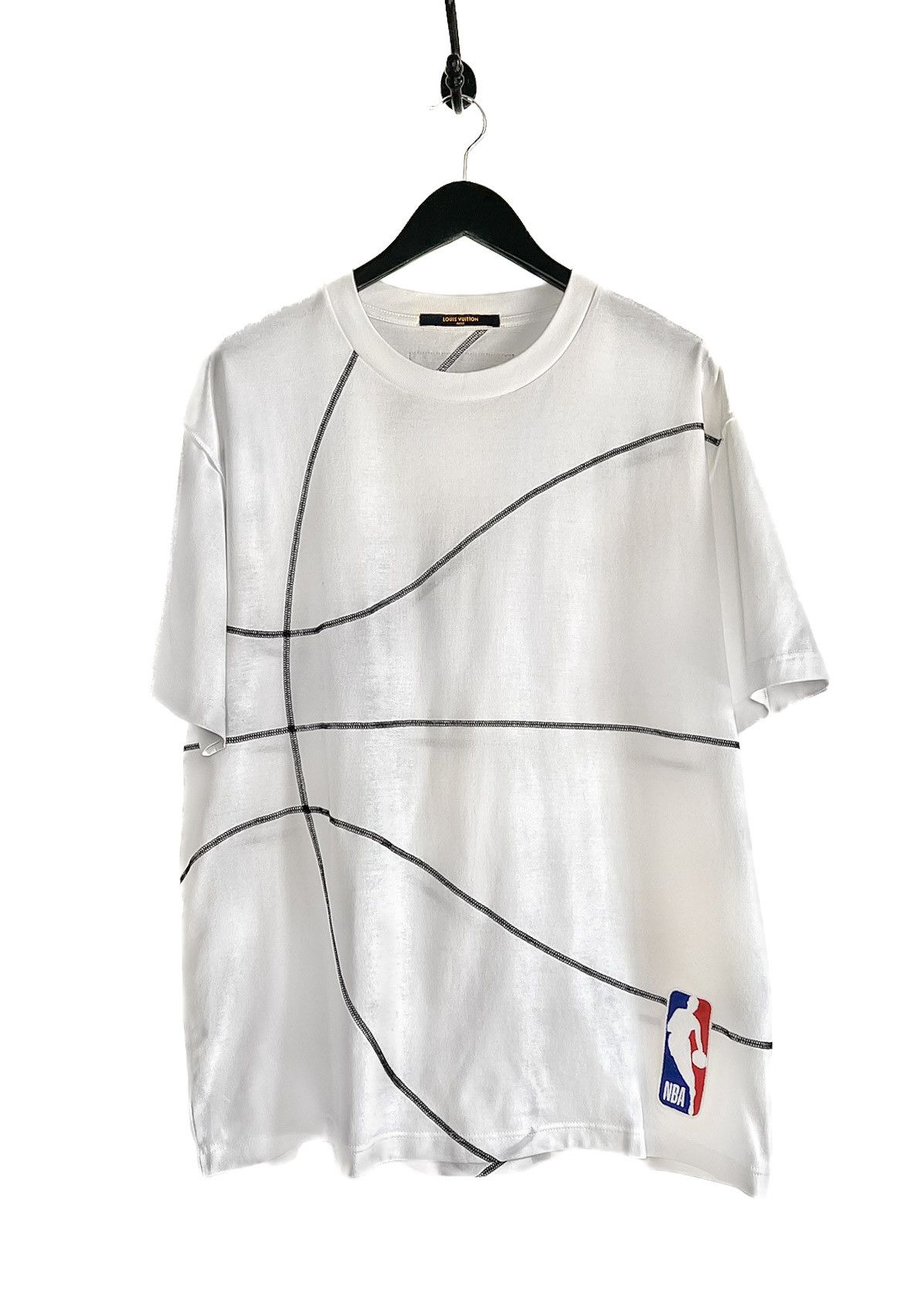 Louis Vuitton x NBA Basketball Short Sleeve Tee Shirt White Pre-Owned