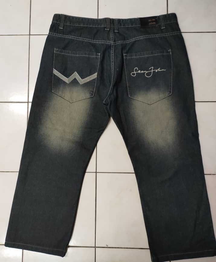 Rap Tees Sean John Hip hop Oversized Denim Size US 43 - 1 Thumbnail