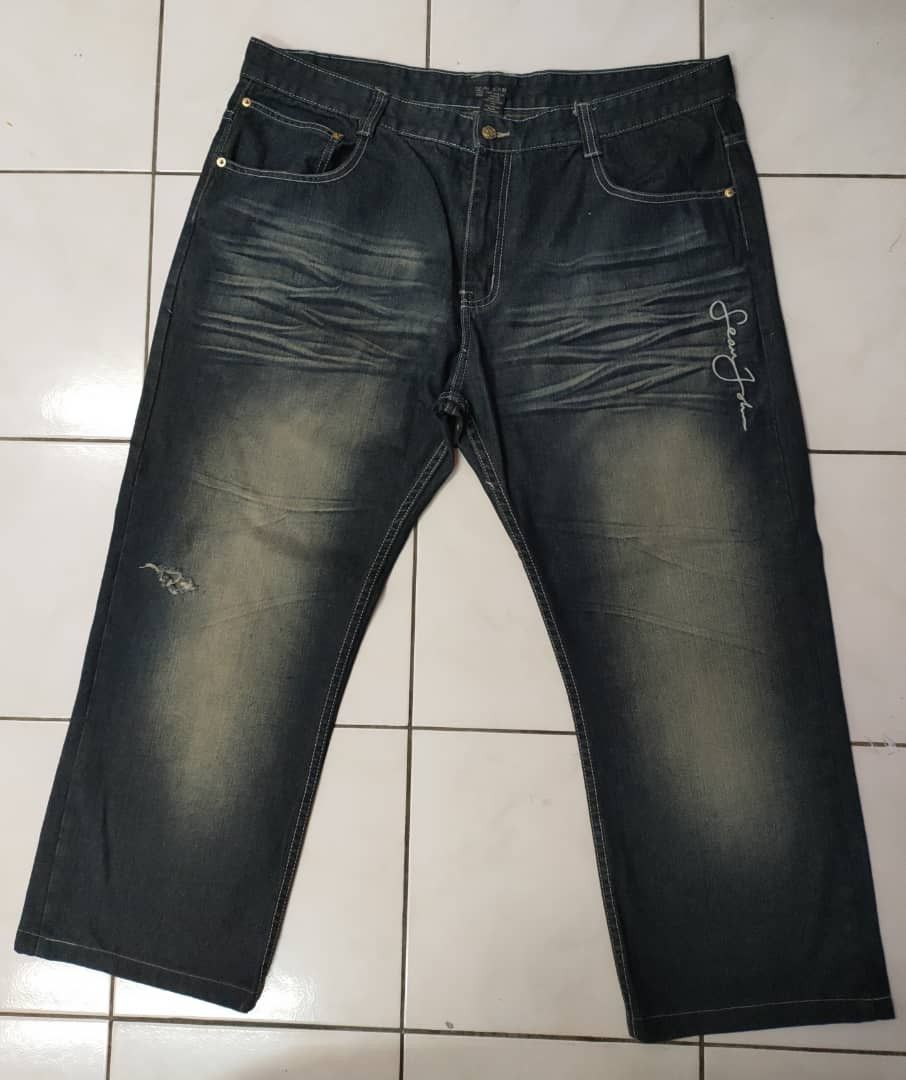 Rap Tees Sean John Hip hop Oversized Denim Size US 43 - 2 Thumbnail