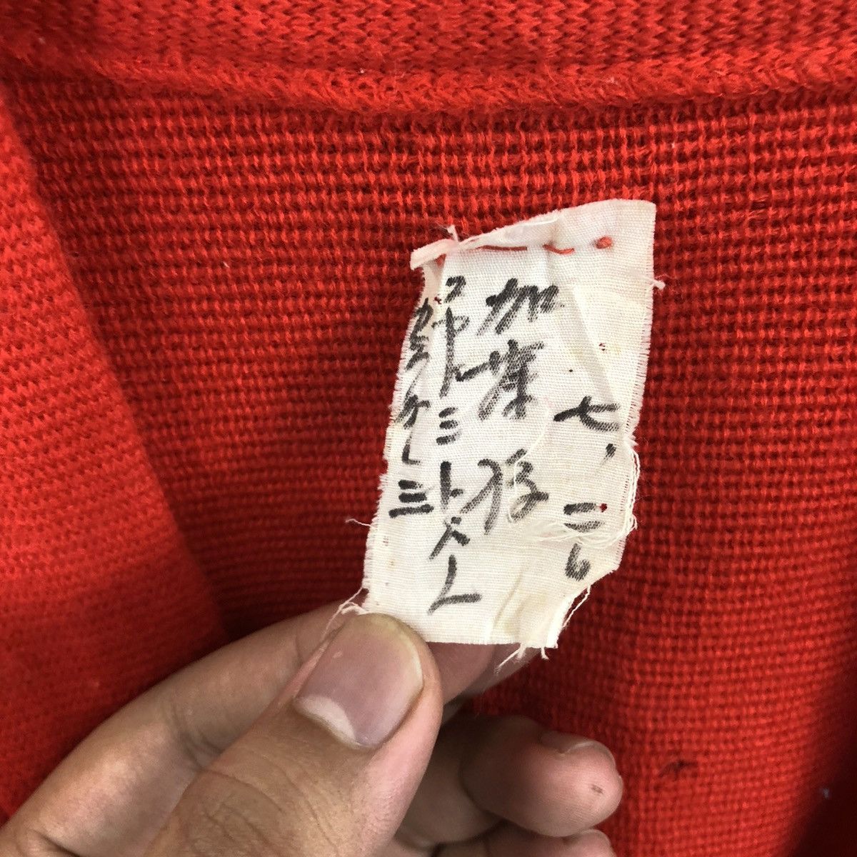 Aran Isles Knitwear × Japanese Brand Japanese Traditional Orange Kimono Cardigan Knitwear #003 Size US M / EU 48-50 / 2 - 6 Thumbnail