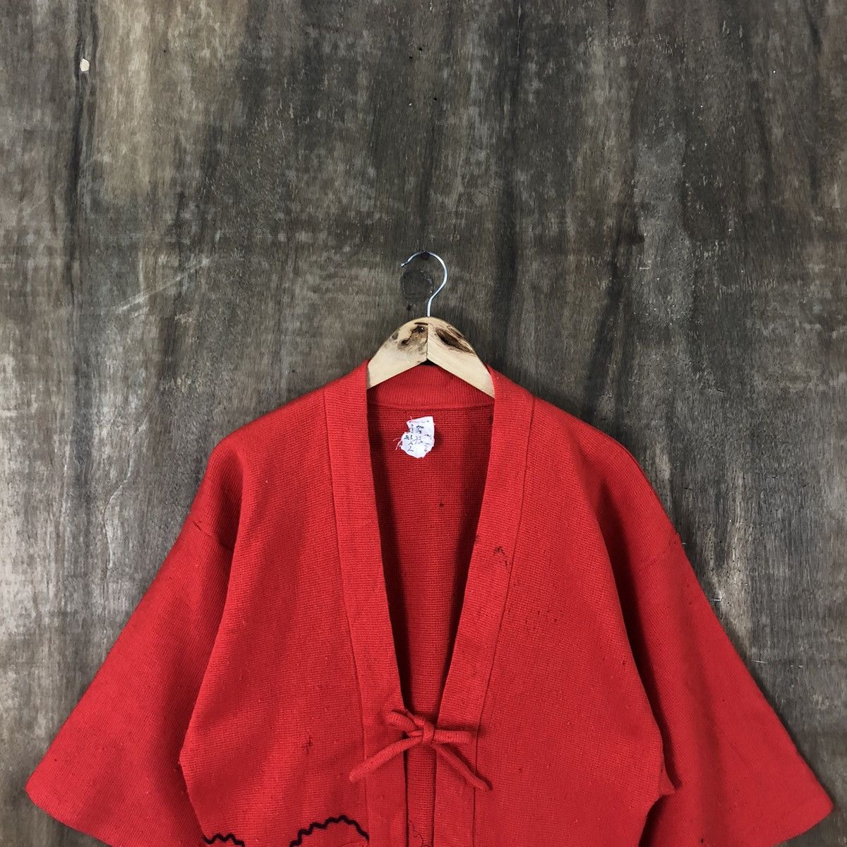Aran Isles Knitwear × Japanese Brand Japanese Traditional Orange Kimono Cardigan Knitwear #003 Size US M / EU 48-50 / 2 - 2 Thumbnail