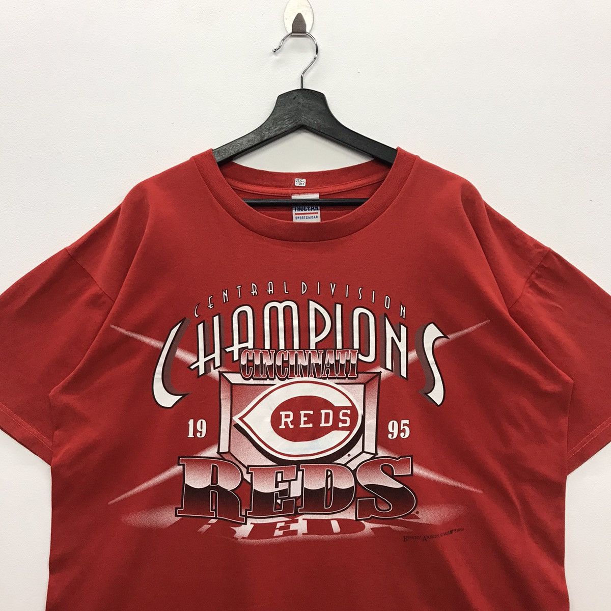 MLB × Vintage *Rare!! Vintage MLB Cincinnati Red 1995 Tee Size US XL / EU 56 / 4 - 2 Thumbnail