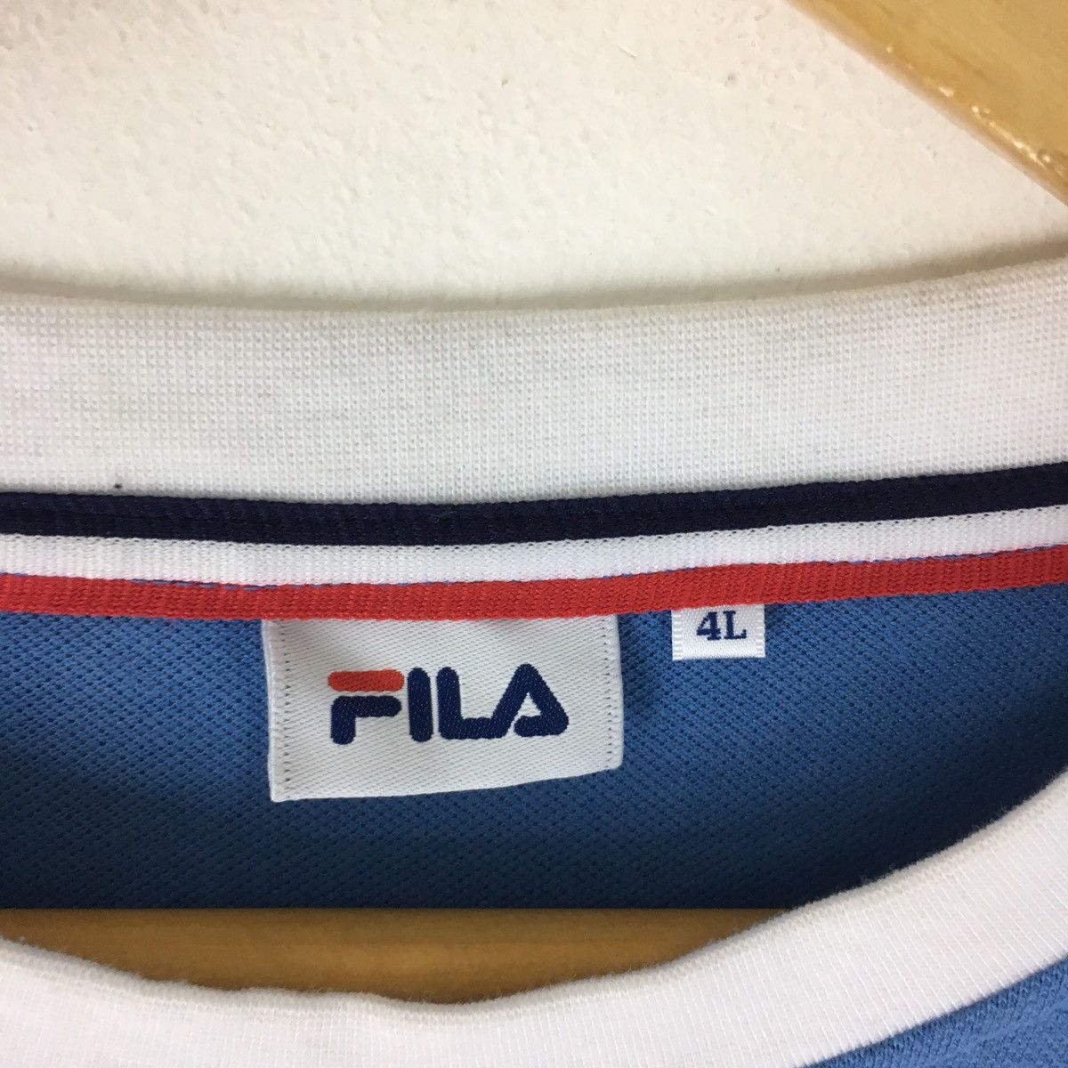 Fila × Vintage *Rare design Fila small logo stripes tees Size US XXL / EU 58 / 5 - 3 Thumbnail