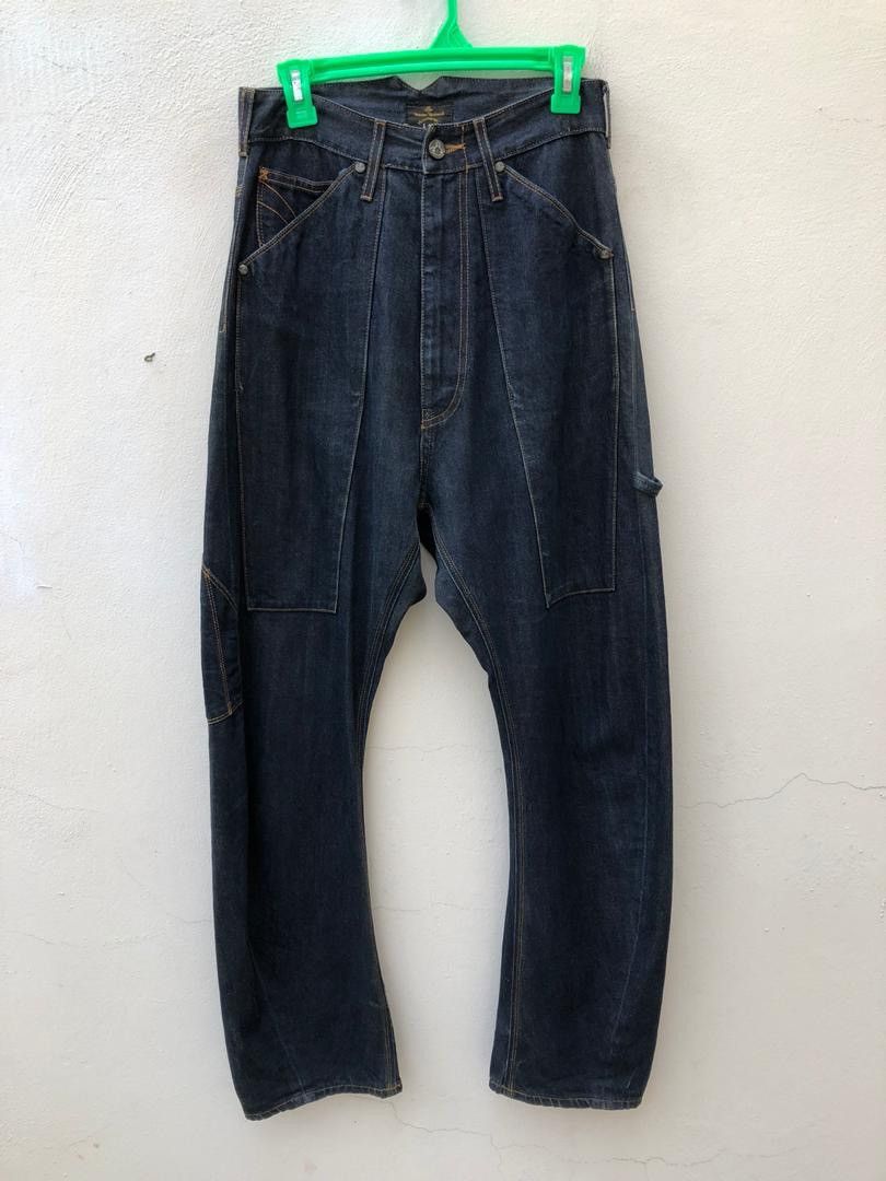 Pre-owned Vivienne Westwood X Lee Long Pocket Denim Jeans In Blue