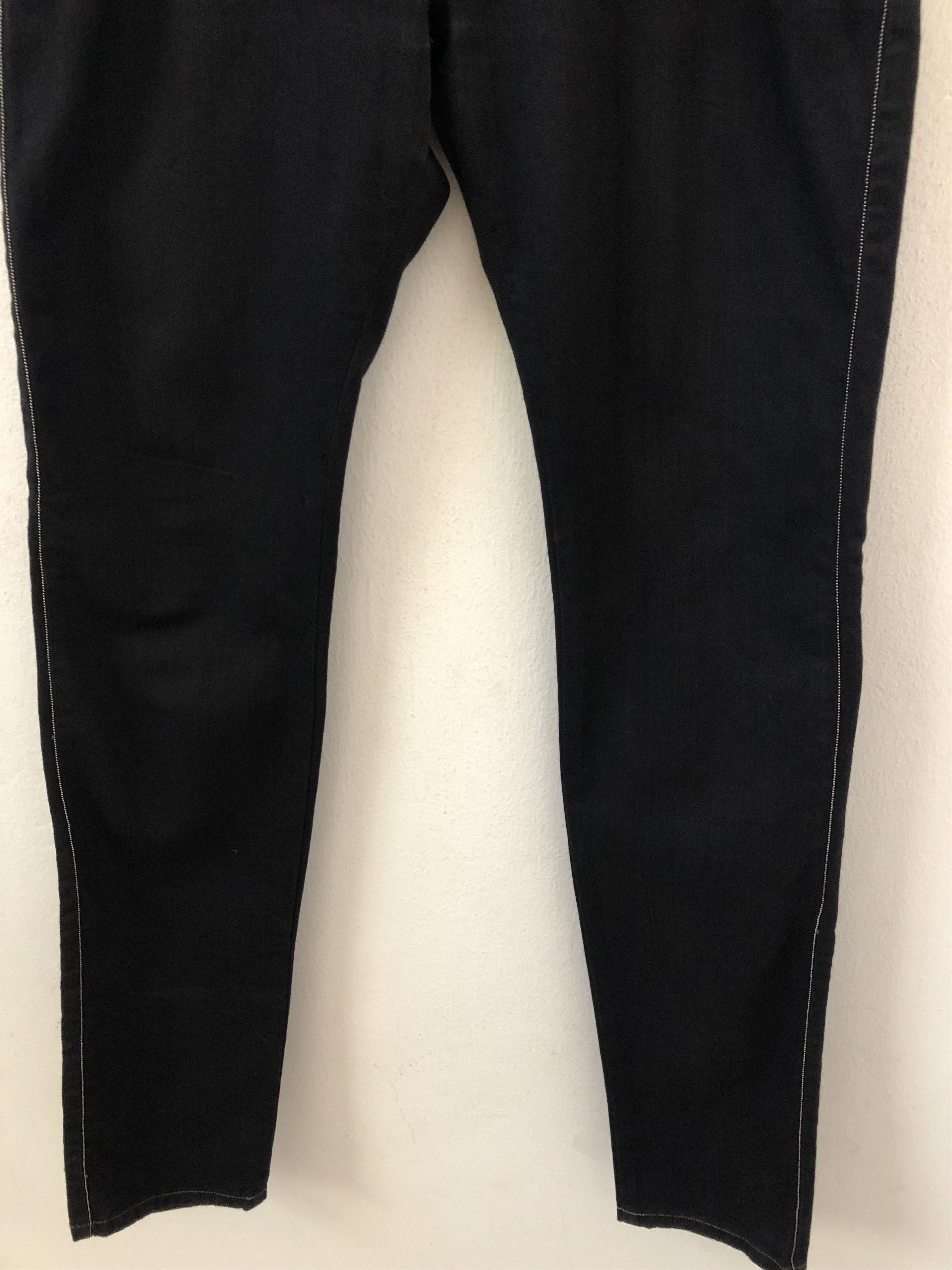 Diesel Black Gold Diesel Black Gold Made in Tunisia Skinny Black Denim Jeans Size US 33 - 8 Thumbnail