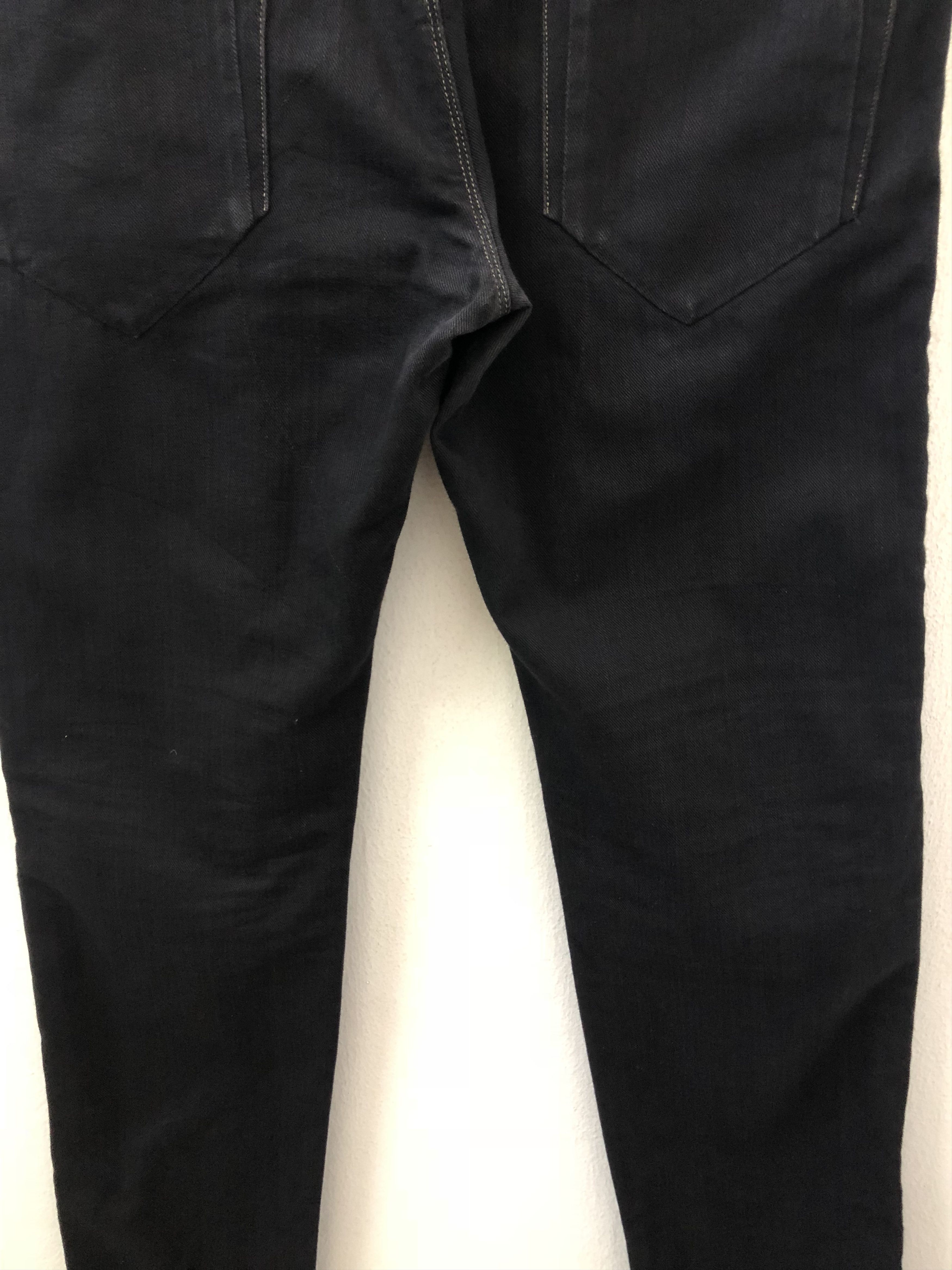 Diesel Black Gold Diesel Black Gold Made in Tunisia Skinny Black Denim Jeans Size US 33 - 12 Thumbnail