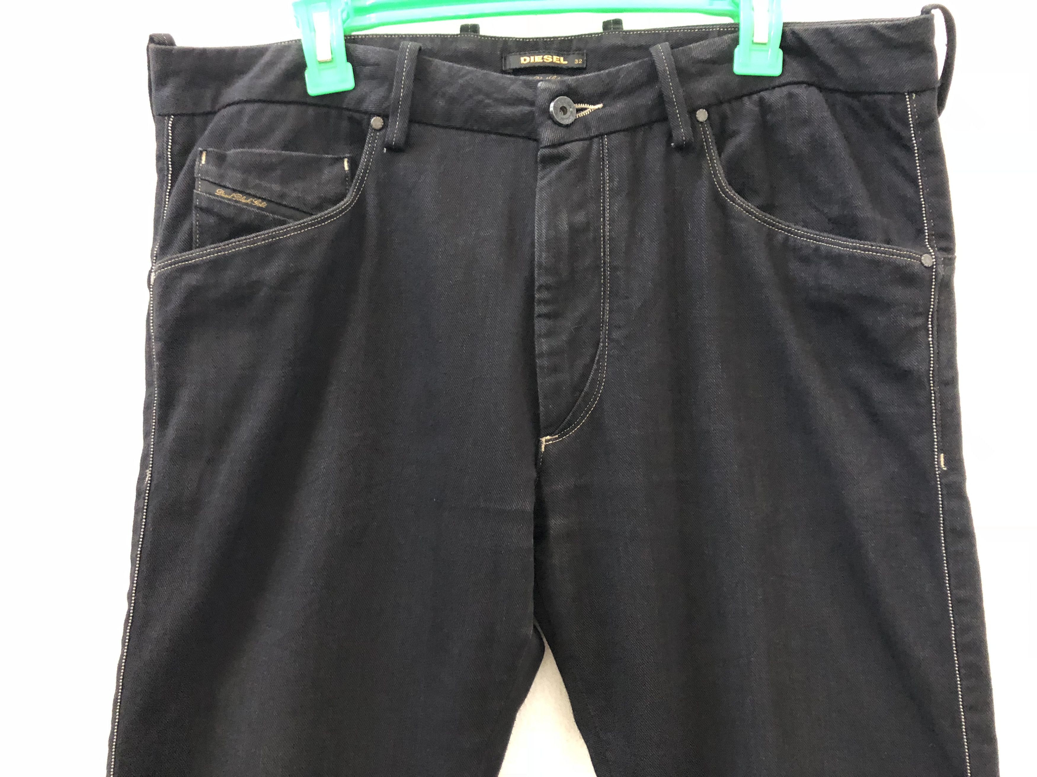 Diesel Black Gold Diesel Black Gold Made in Tunisia Skinny Black Denim Jeans Size US 33 - 4 Thumbnail