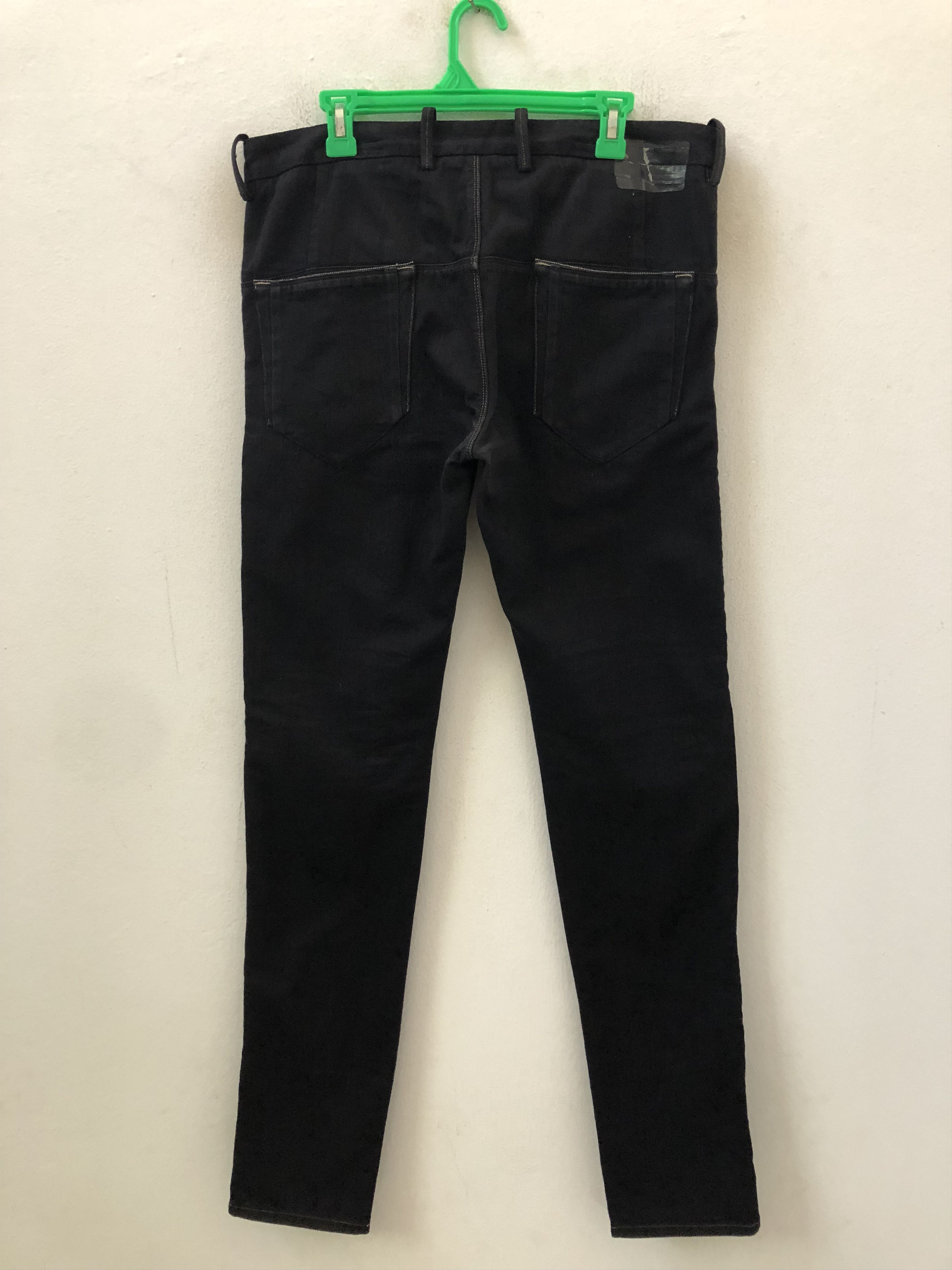Diesel Black Gold Diesel Black Gold Made in Tunisia Skinny Black Denim Jeans Size US 33 - 9 Thumbnail