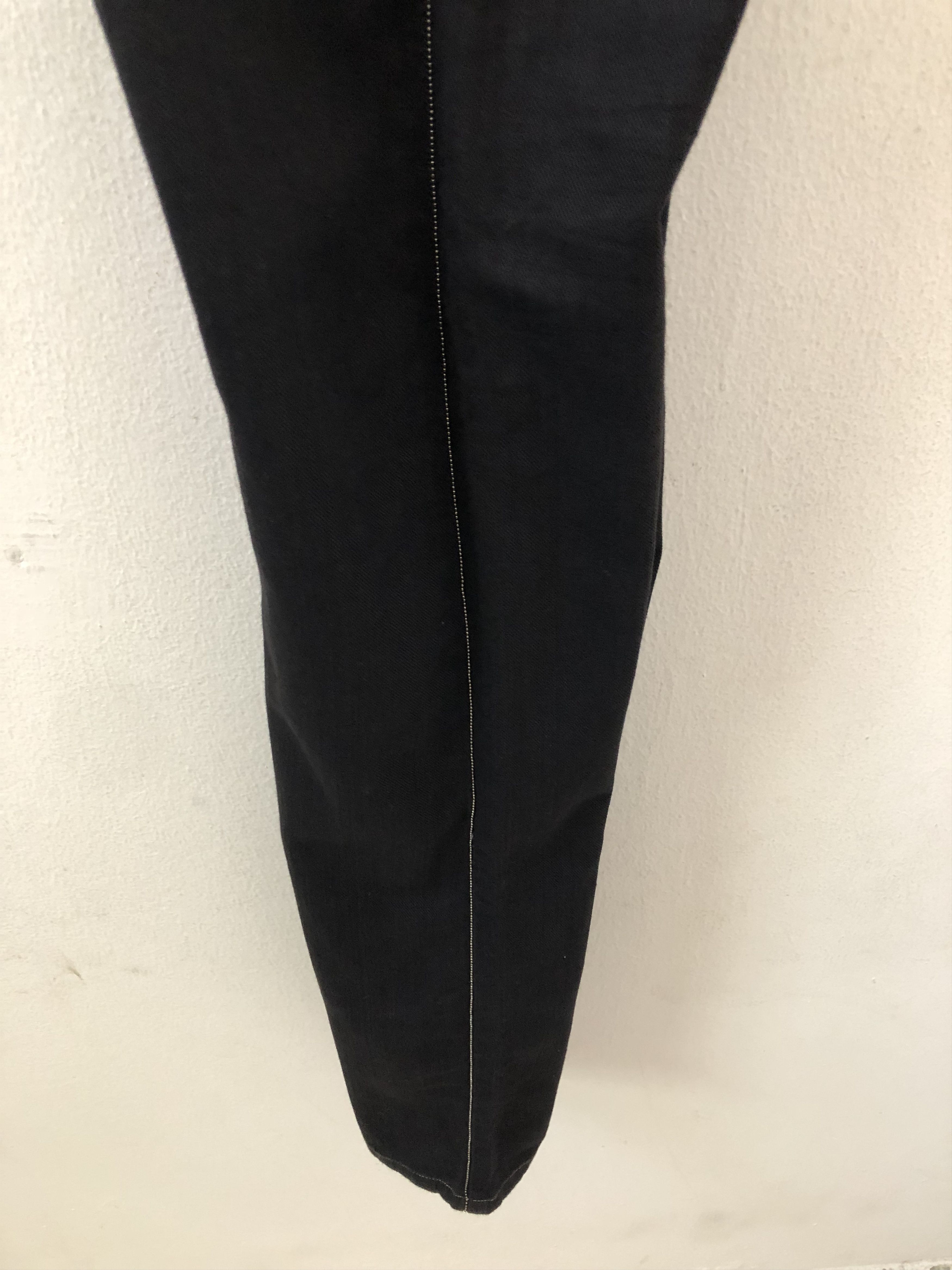 Diesel Black Gold Diesel Black Gold Made in Tunisia Skinny Black Denim Jeans Size US 33 - 16 Thumbnail