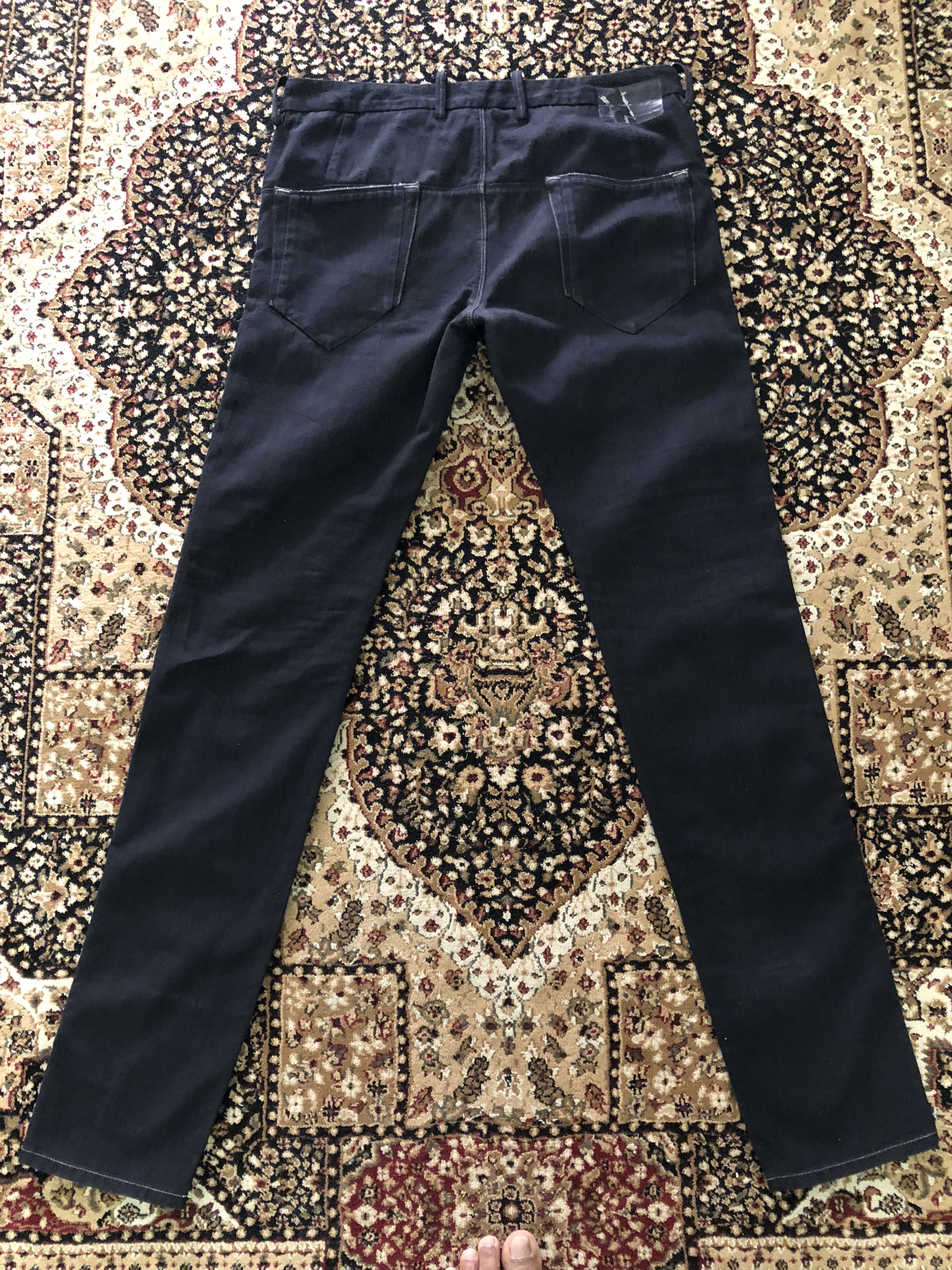 Diesel Black Gold Diesel Black Gold Made in Tunisia Skinny Black Denim Jeans Size US 33 - 2 Thumbnail