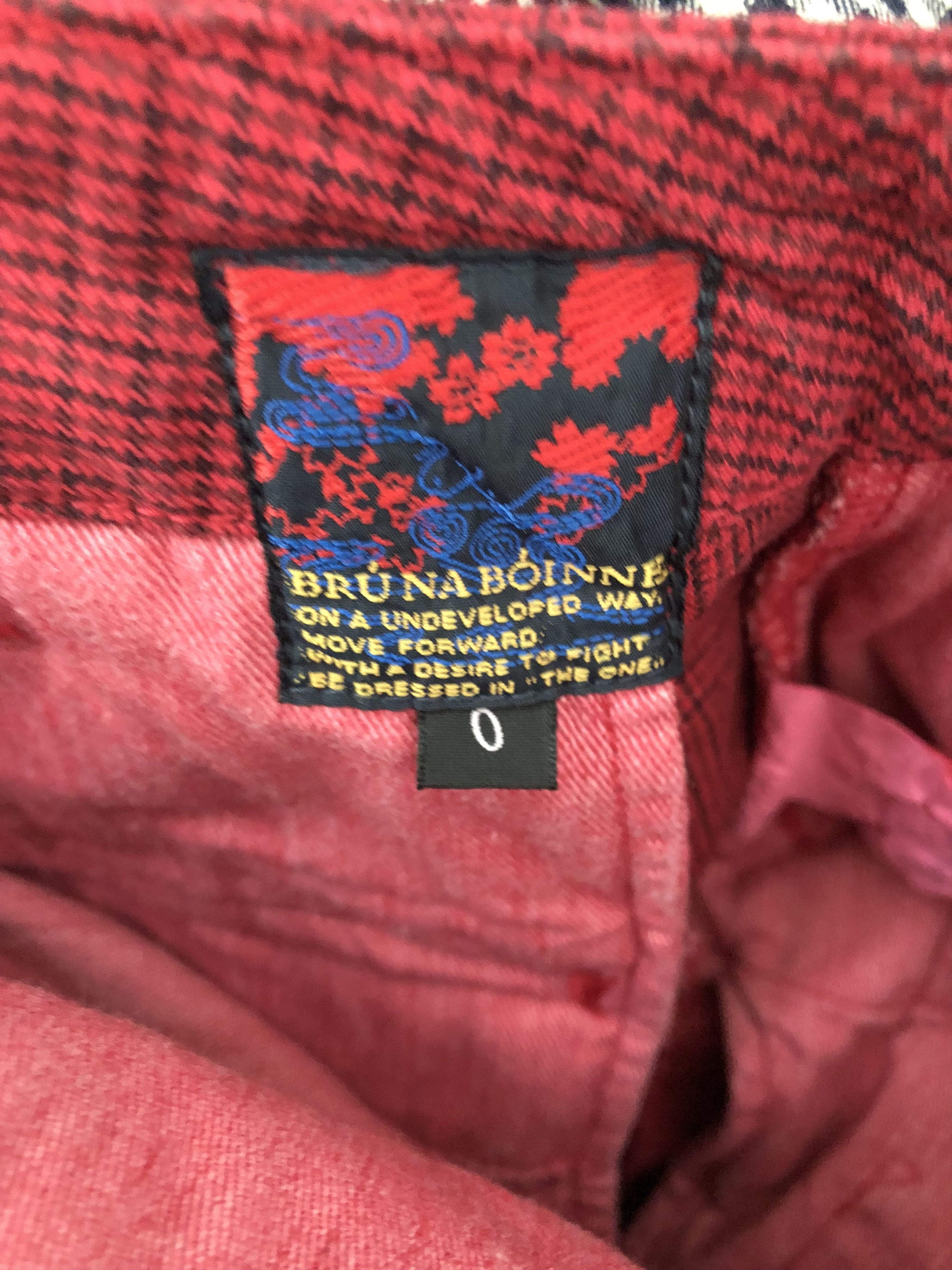 BRU NA BOINNE Bru Na Boinne Japan Red Tartan Checks Cargo Trouser Size US 30 / EU 46 - 13 Thumbnail