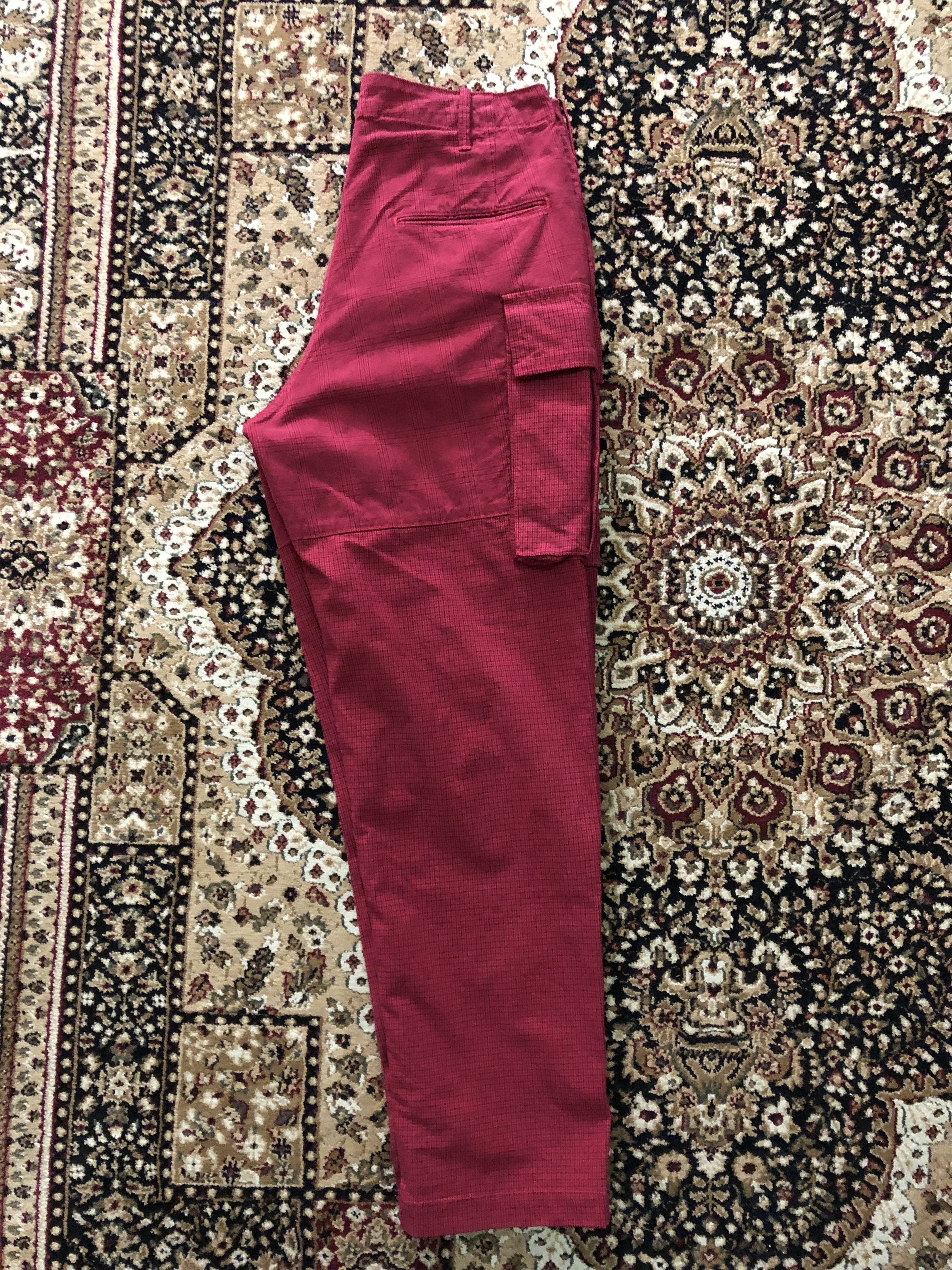 BRU NA BOINNE Bru Na Boinne Japan Red Tartan Checks Cargo Trouser Size US 30 / EU 46 - 12 Thumbnail