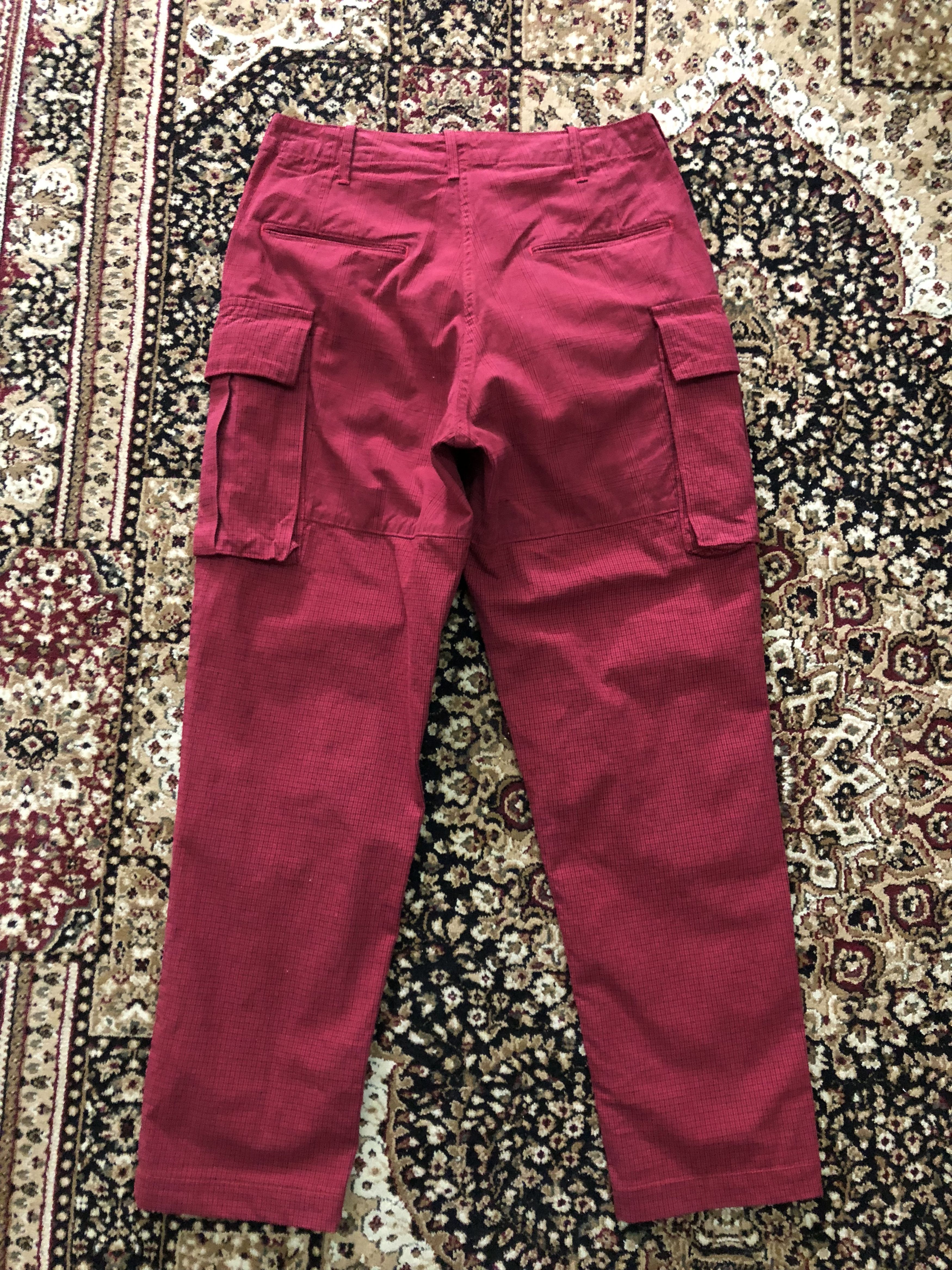 BRU NA BOINNE Bru Na Boinne Japan Red Tartan Checks Cargo Trouser Size US 30 / EU 46 - 11 Thumbnail
