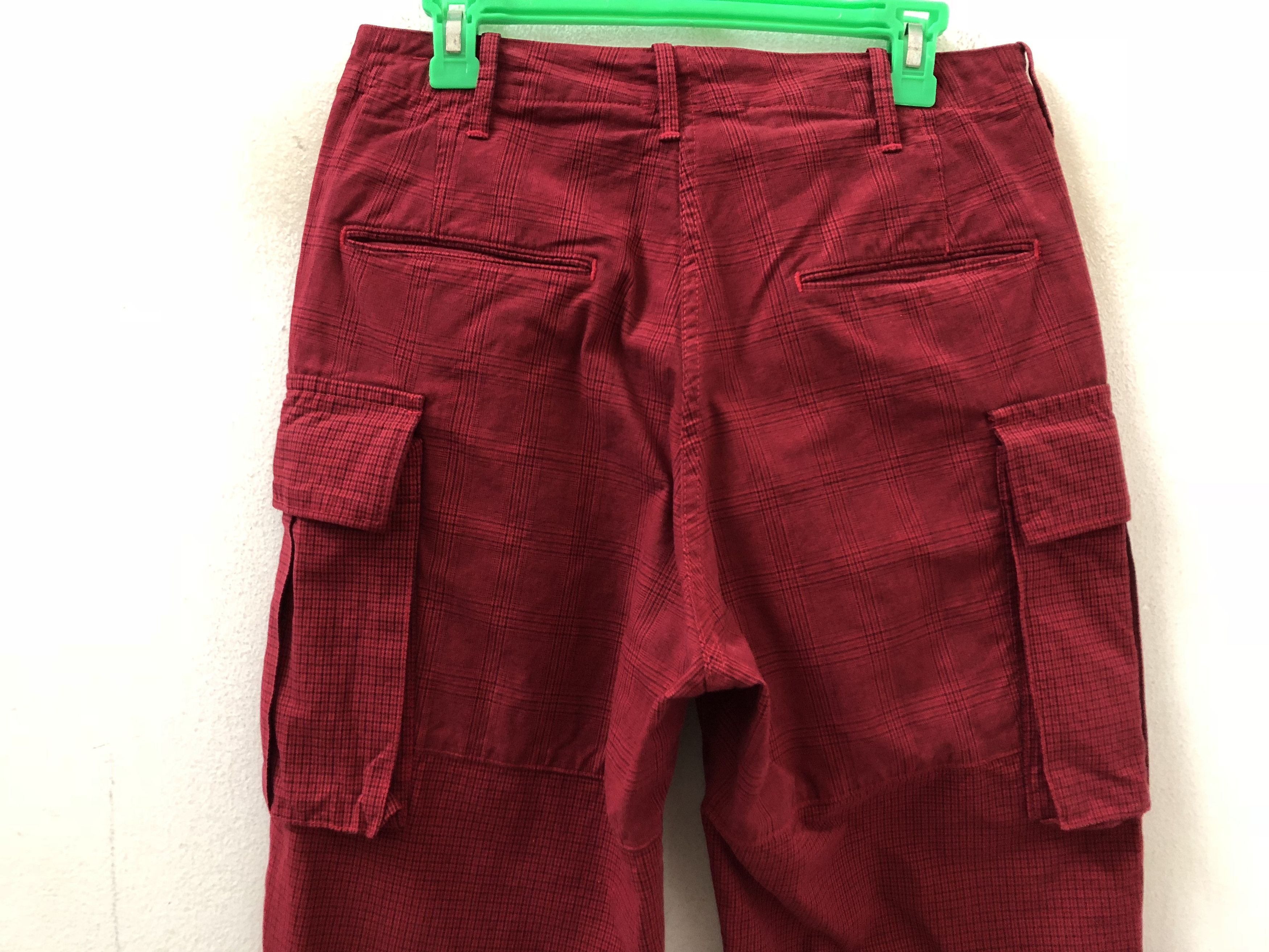 BRU NA BOINNE Bru Na Boinne Japan Red Tartan Checks Cargo Trouser Size US 30 / EU 46 - 6 Thumbnail