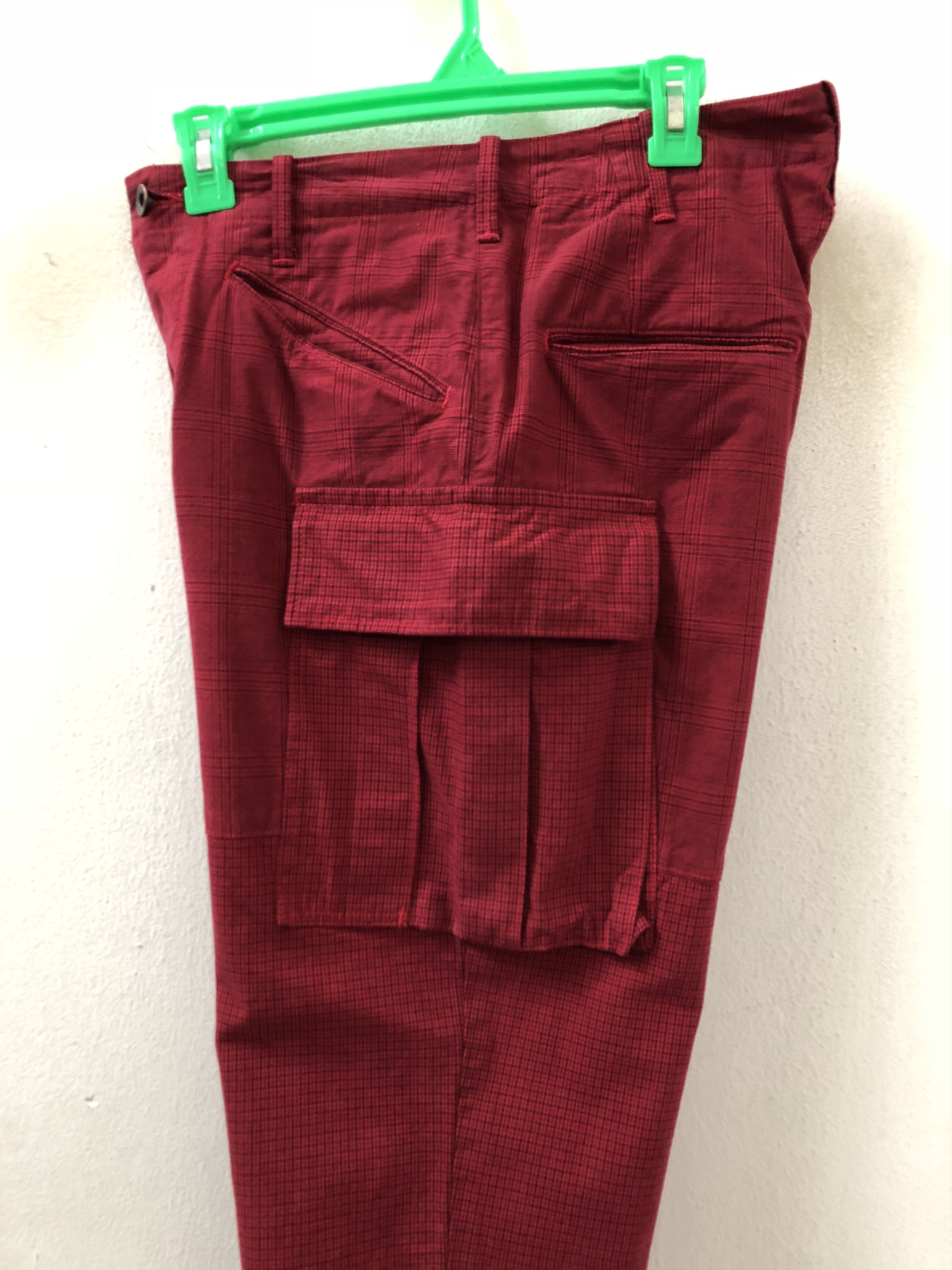 BRU NA BOINNE Bru Na Boinne Japan Red Tartan Checks Cargo Trouser Size US 30 / EU 46 - 9 Thumbnail