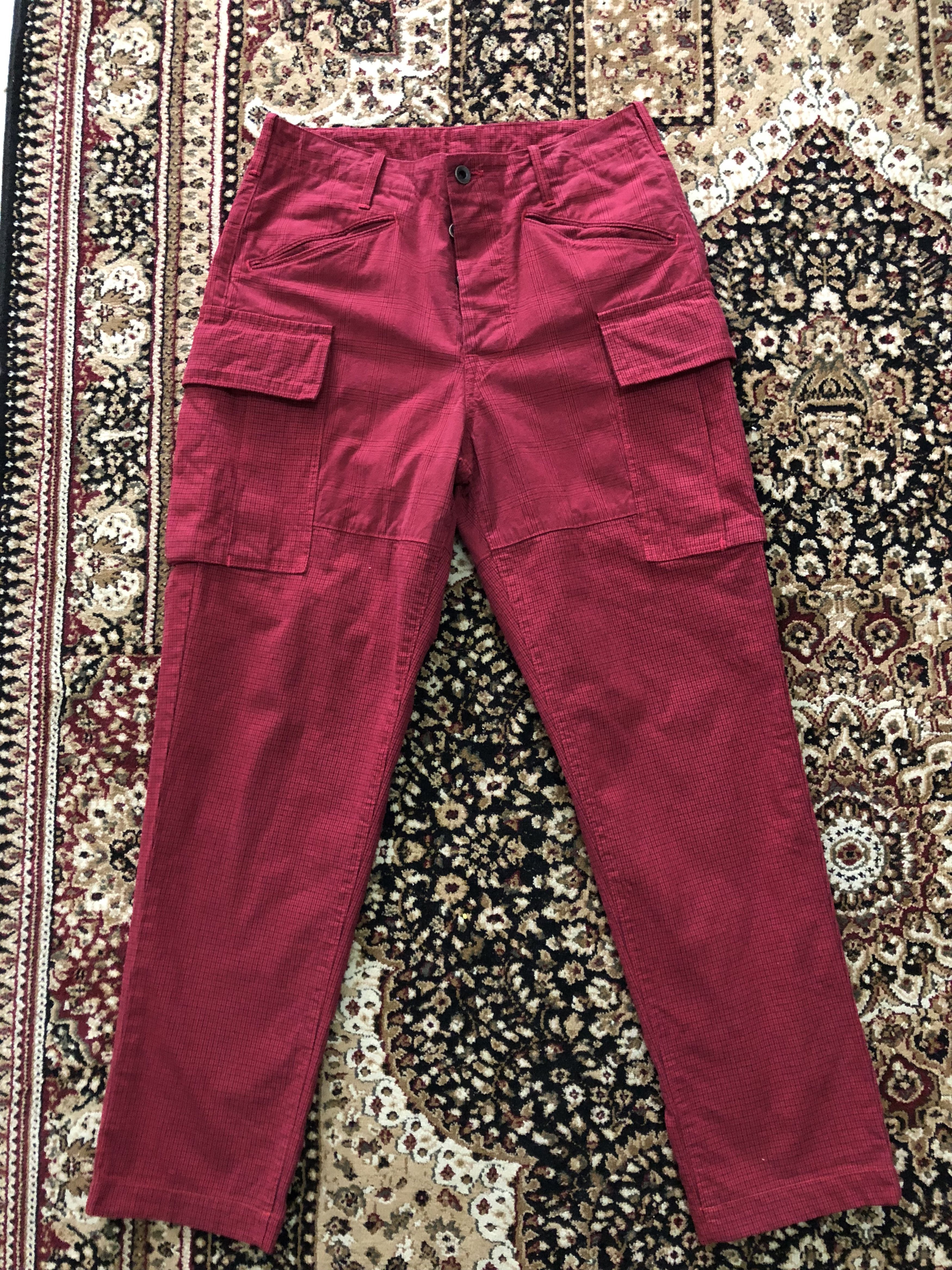 BRU NA BOINNE Bru Na Boinne Japan Red Tartan Checks Cargo Trouser Size US 30 / EU 46 - 10 Thumbnail