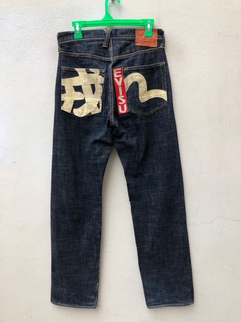 Evisu 2001 Evisu Spell Out Kanji Painter Selvedge Denim Jeans Size US 30 / EU 46 - 1 Thumbnail