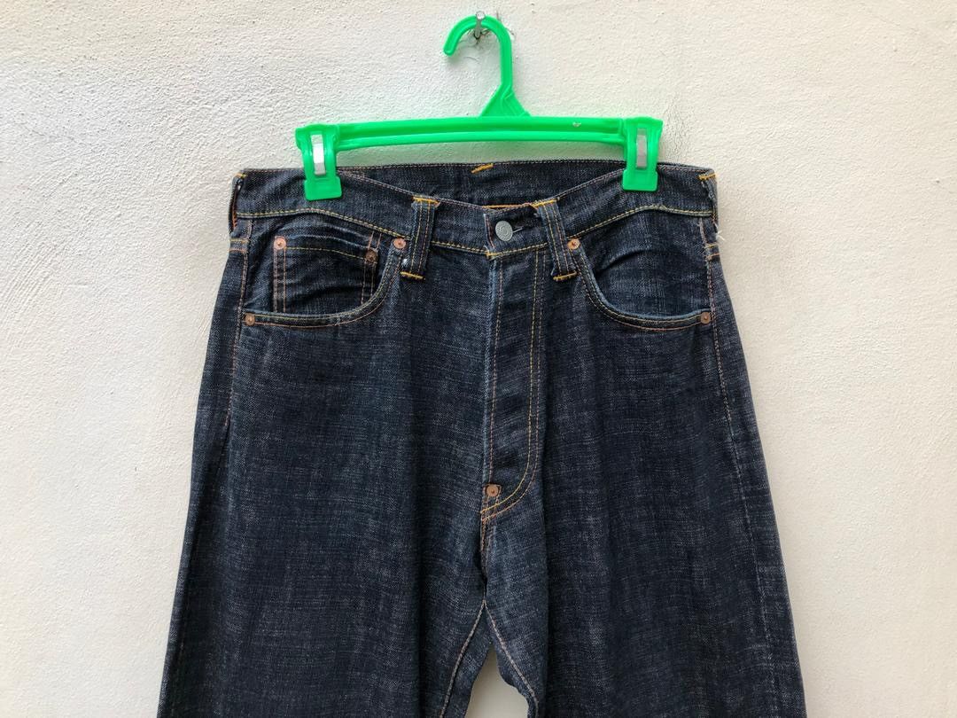 Evisu 2001 Evisu Spell Out Kanji Painter Selvedge Denim Jeans Size US 30 / EU 46 - 9 Thumbnail