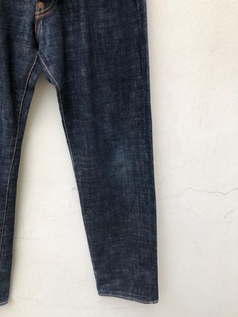 Evisu 2001 Evisu Spell Out Kanji Painter Selvedge Denim Jeans Size US 30 / EU 46 - 14 Thumbnail