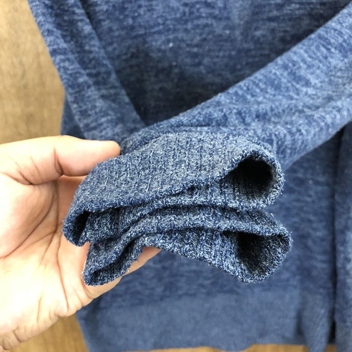 Aran Isles Knitwear × Japanese Brand Image Island Blue Knitwear #155 Size US L / EU 52-54 / 3 - 4 Thumbnail