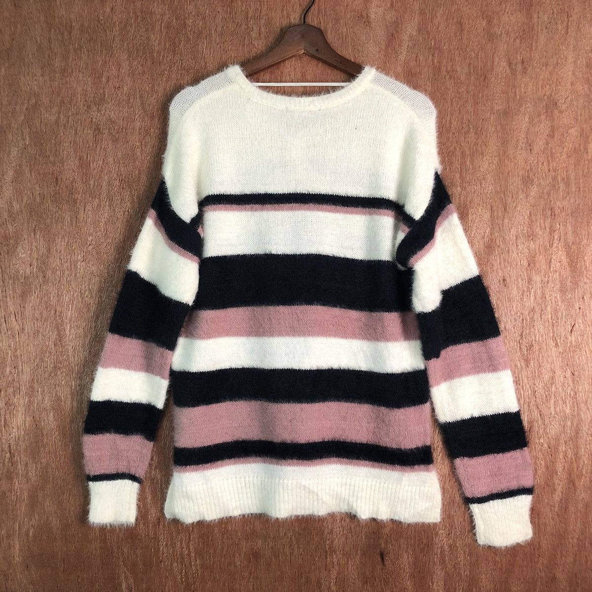 Solid and Striped INGNI Multicolor Stripe Mohair Knitwear Size US M / EU 48-50 / 2 - 10 Thumbnail