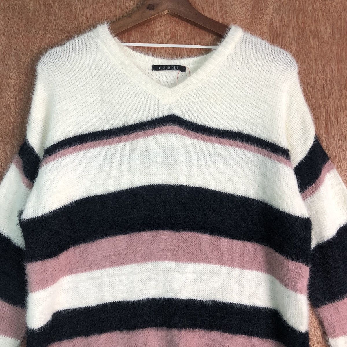 Solid and Striped INGNI Multicolor Stripe Mohair Knitwear Size US M / EU 48-50 / 2 - 8 Thumbnail