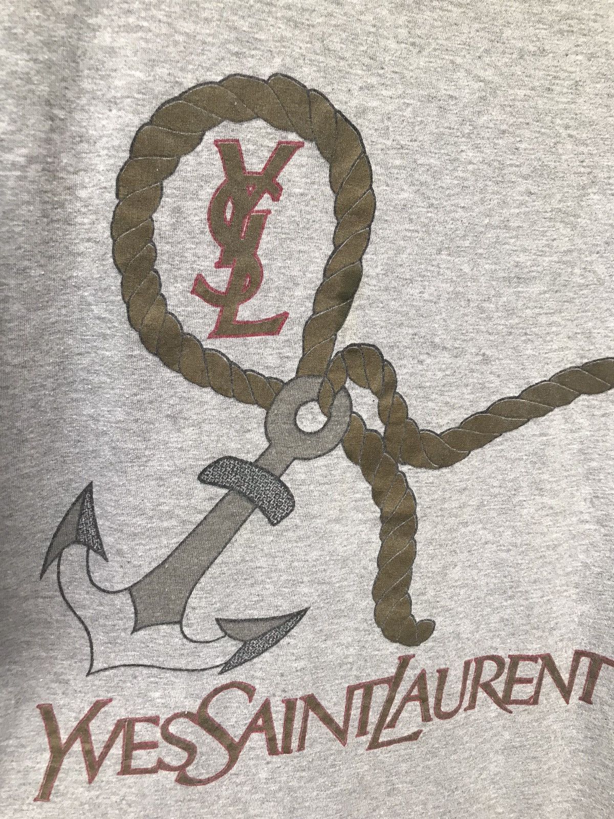 Vintage × Yves Saint Laurent Vintage Yvest Saint Laurent Big Logo Tee Shirt Size US M / EU 48-50 / 2 - 4 Thumbnail