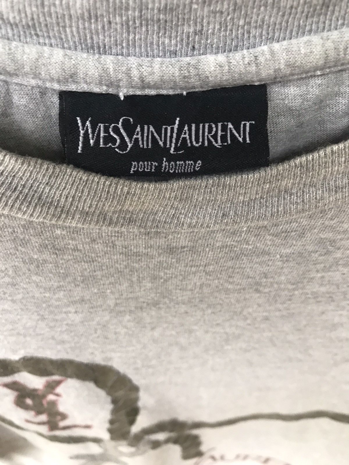 Vintage × Yves Saint Laurent Vintage Yvest Saint Laurent Big Logo Tee Shirt Size US M / EU 48-50 / 2 - 3 Thumbnail