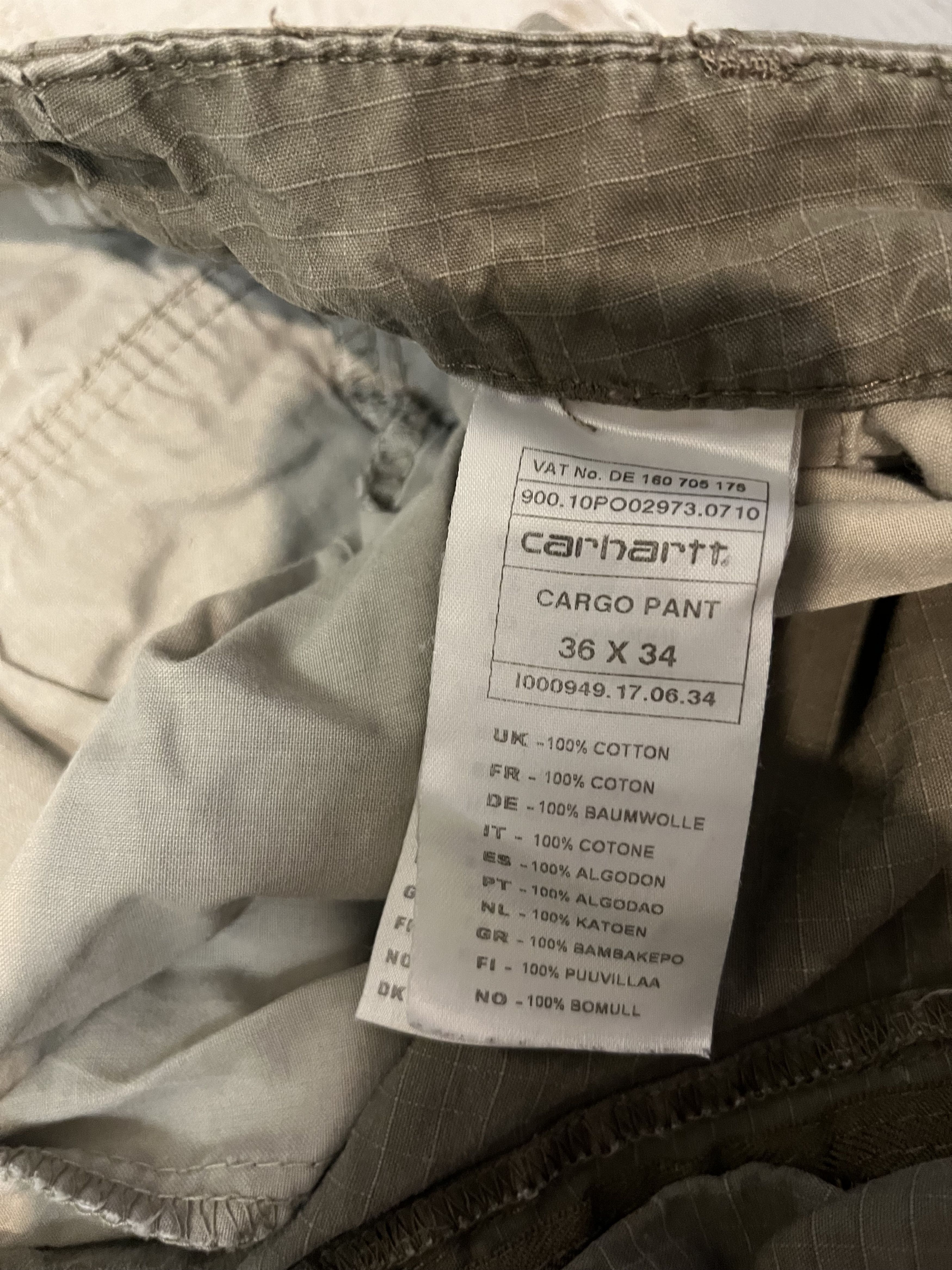 Carhartt × Vintage Carhartt Double Knee Cargo Pants 36x34 Size US 36 / EU 52 - 11 Thumbnail