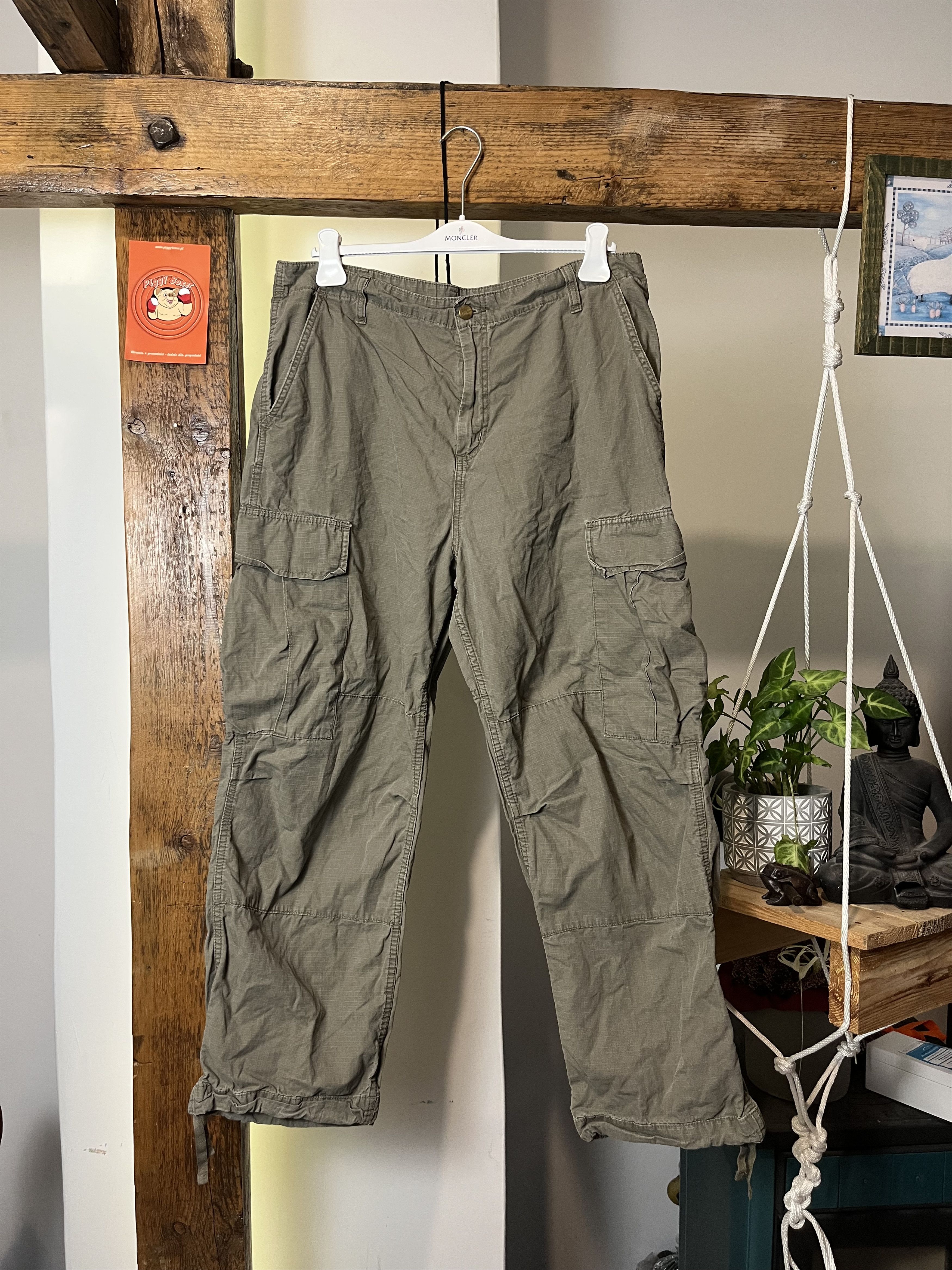 Carhartt × Vintage Carhartt Double Knee Cargo Pants 36x34 Size US 36 / EU 52 - 2 Thumbnail