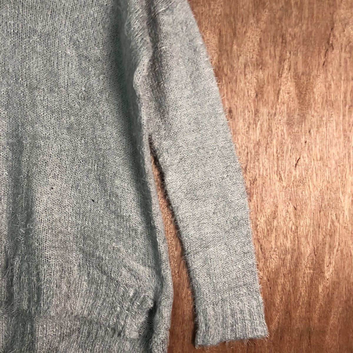 Japanese Brand L'espair Grey Mohair Soft Fur Shaggy Knitwear Size US M / EU 48-50 / 2 - 5 Thumbnail