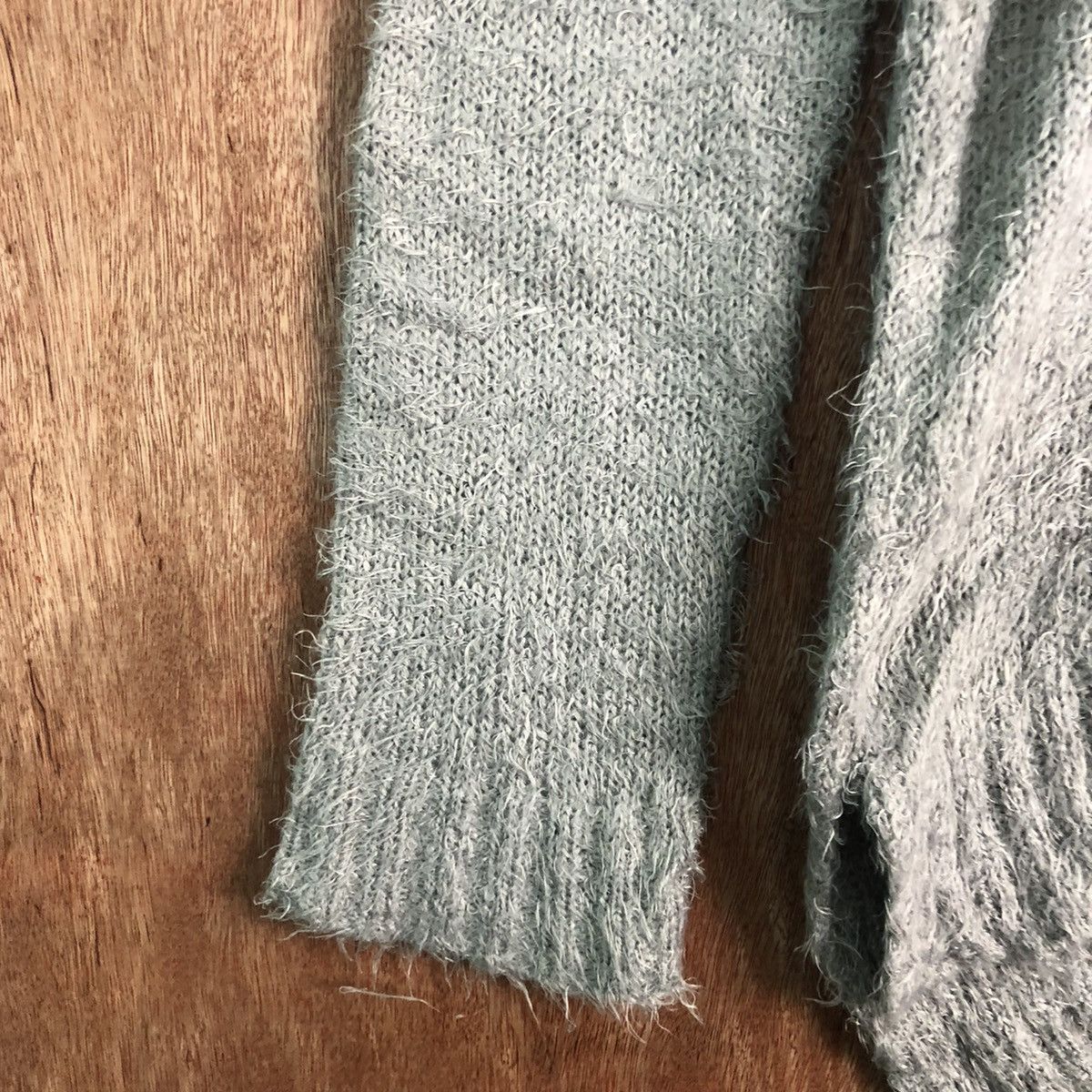 Japanese Brand L'espair Grey Mohair Soft Fur Shaggy Knitwear Size US M / EU 48-50 / 2 - 6 Thumbnail