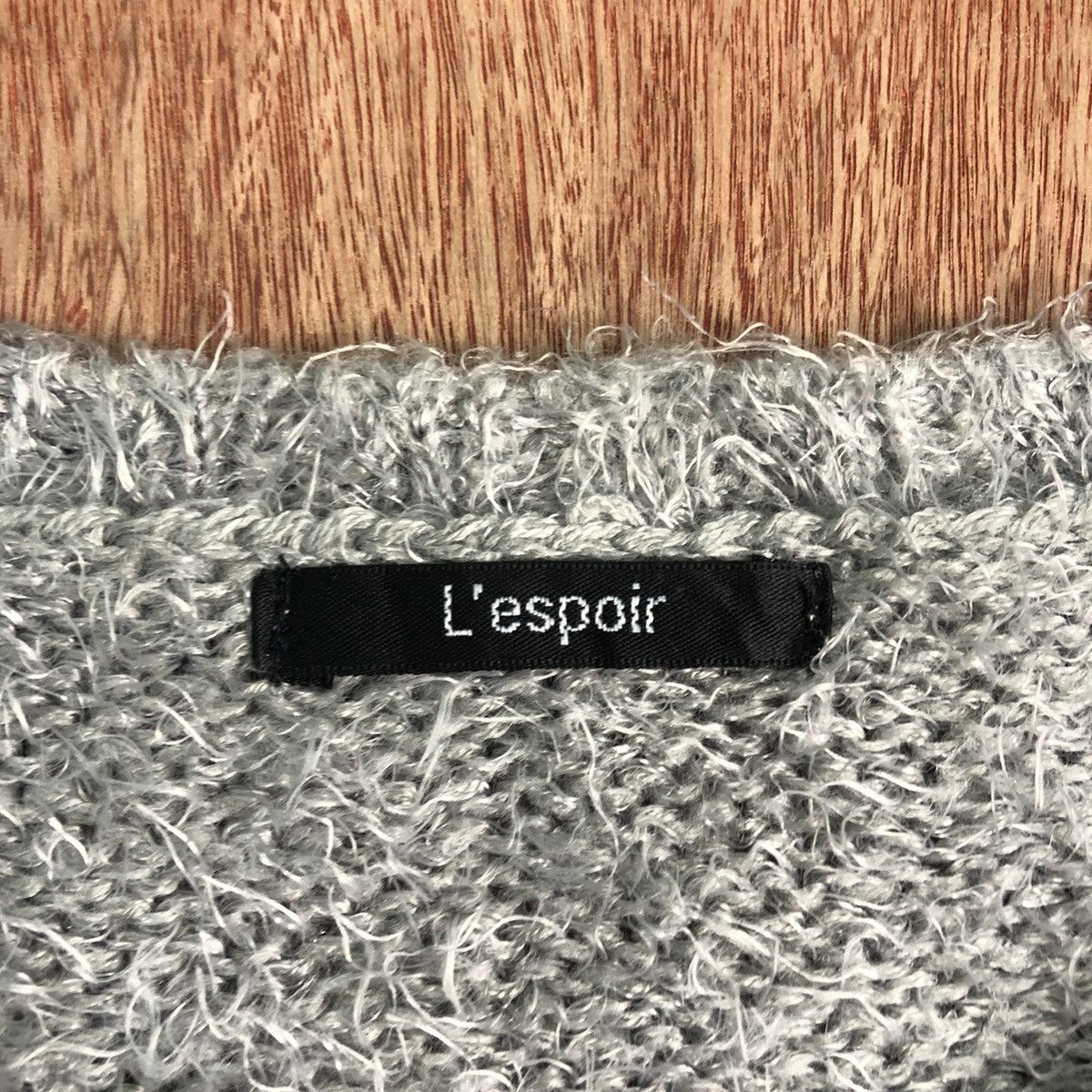 Japanese Brand L'espair Grey Mohair Soft Fur Shaggy Knitwear Size US M / EU 48-50 / 2 - 8 Thumbnail