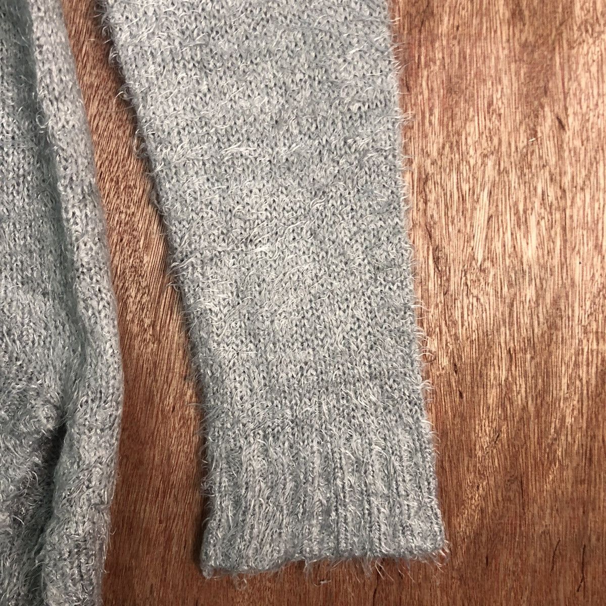 Japanese Brand L'espair Grey Mohair Soft Fur Shaggy Knitwear Size US M / EU 48-50 / 2 - 4 Thumbnail