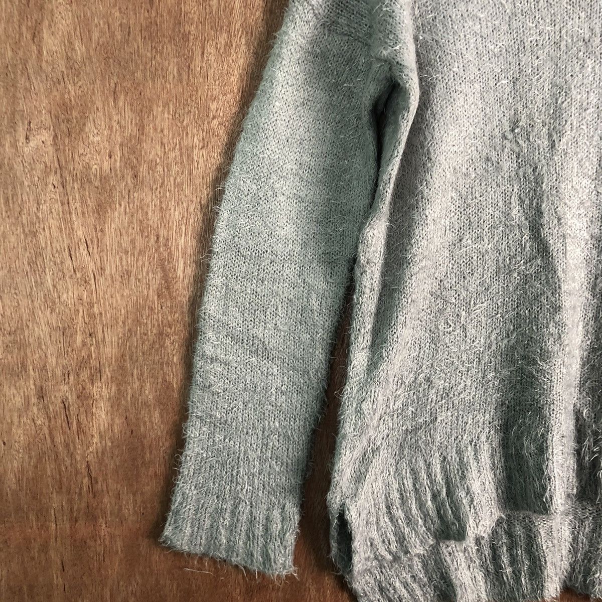 Japanese Brand L'espair Grey Mohair Soft Fur Shaggy Knitwear Size US M / EU 48-50 / 2 - 7 Thumbnail