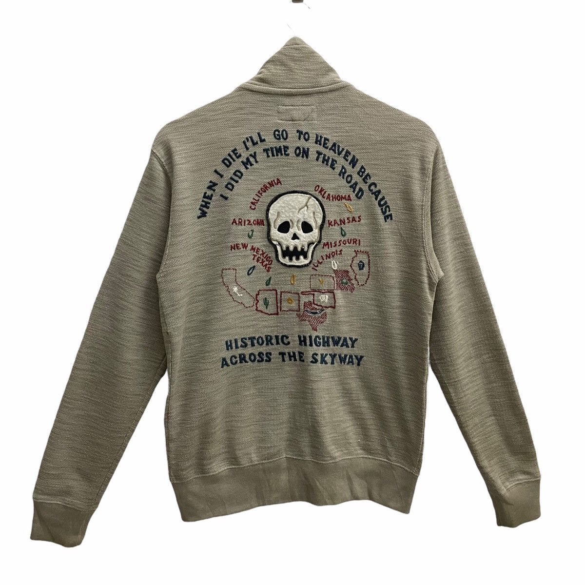 💥 AVIREX SKULL SWEATER ZIPPER STYLE