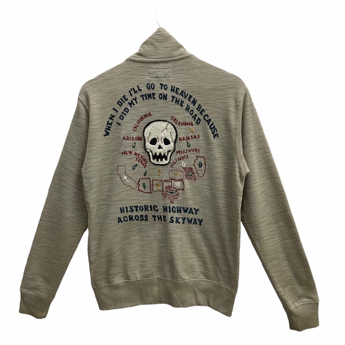 💥 AVIREX SKULL SWEATER ZIPPER STYLE
