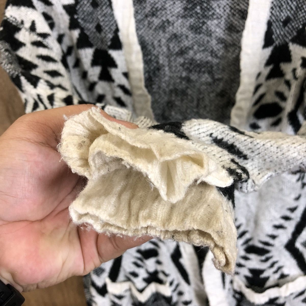 Aran Isles Knitwear Raff Raff Navajo Cardigan/Cloak Knitwear #068 Size US M / EU 48-50 / 2 - 4 Thumbnail