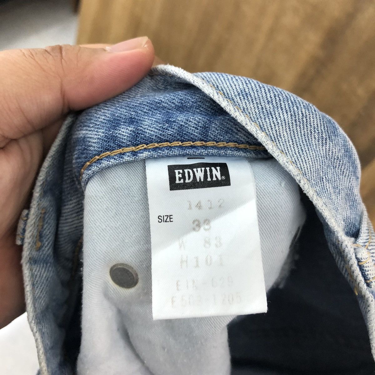 Edwin EDWIN VINTAGE FADED LIGHT BLUE JEANS PANTS # 008 Size US 31 - 12 Thumbnail