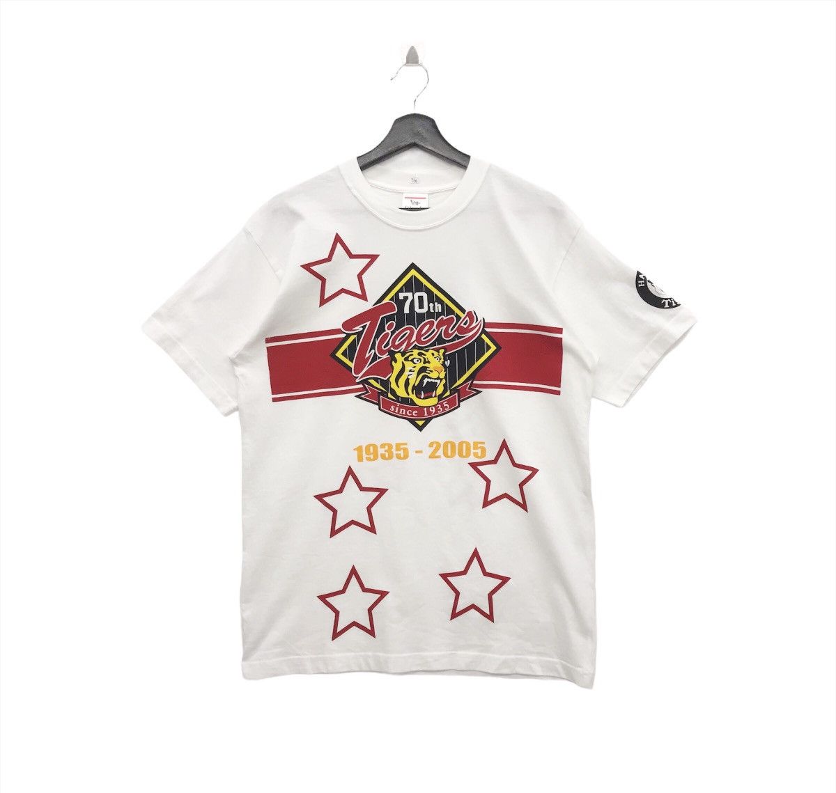 Japanese Brand × Vintage *Rare!! Vintage Baseball Tee Hanshin Tigers Big Logo Size US L / EU 52-54 / 3 - 1 Thumbnail