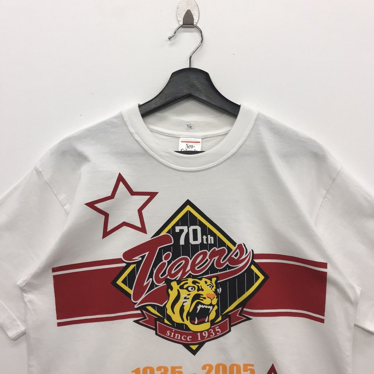 Japanese Brand × Vintage *Rare!! Vintage Baseball Tee Hanshin Tigers Big Logo Size US L / EU 52-54 / 3 - 3 Thumbnail