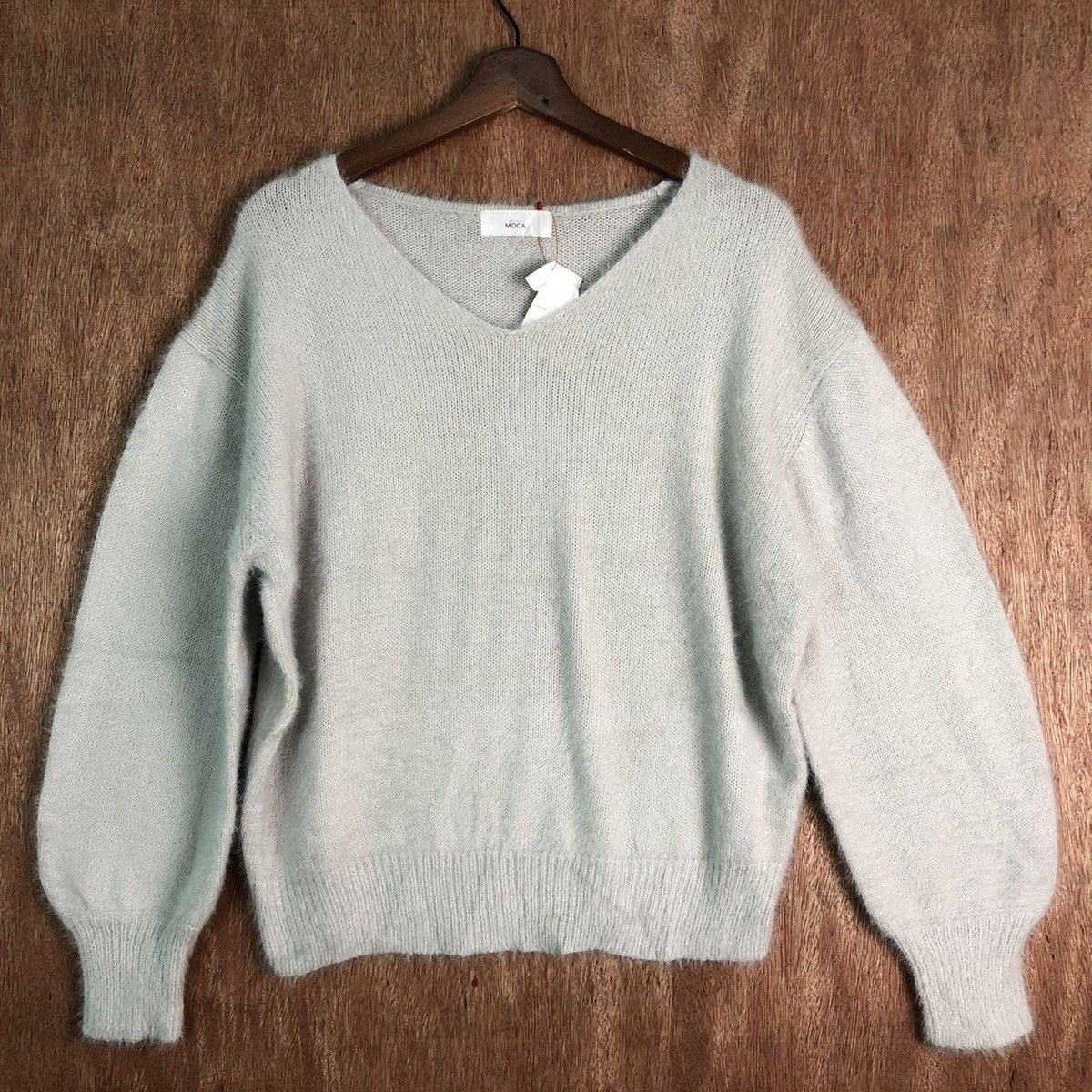 Homespun Knitwear Moca Soft Grey Mohair Knitwear Size US M / EU 48-50 / 2 - 3 Thumbnail