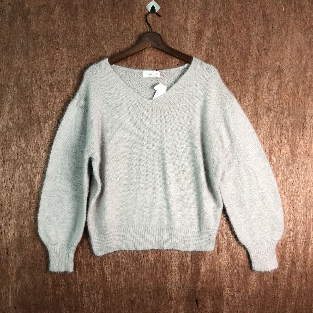 Homespun Knitwear Moca Soft Grey Mohair Knitwear Size US M / EU 48-50 / 2 - 1 Thumbnail