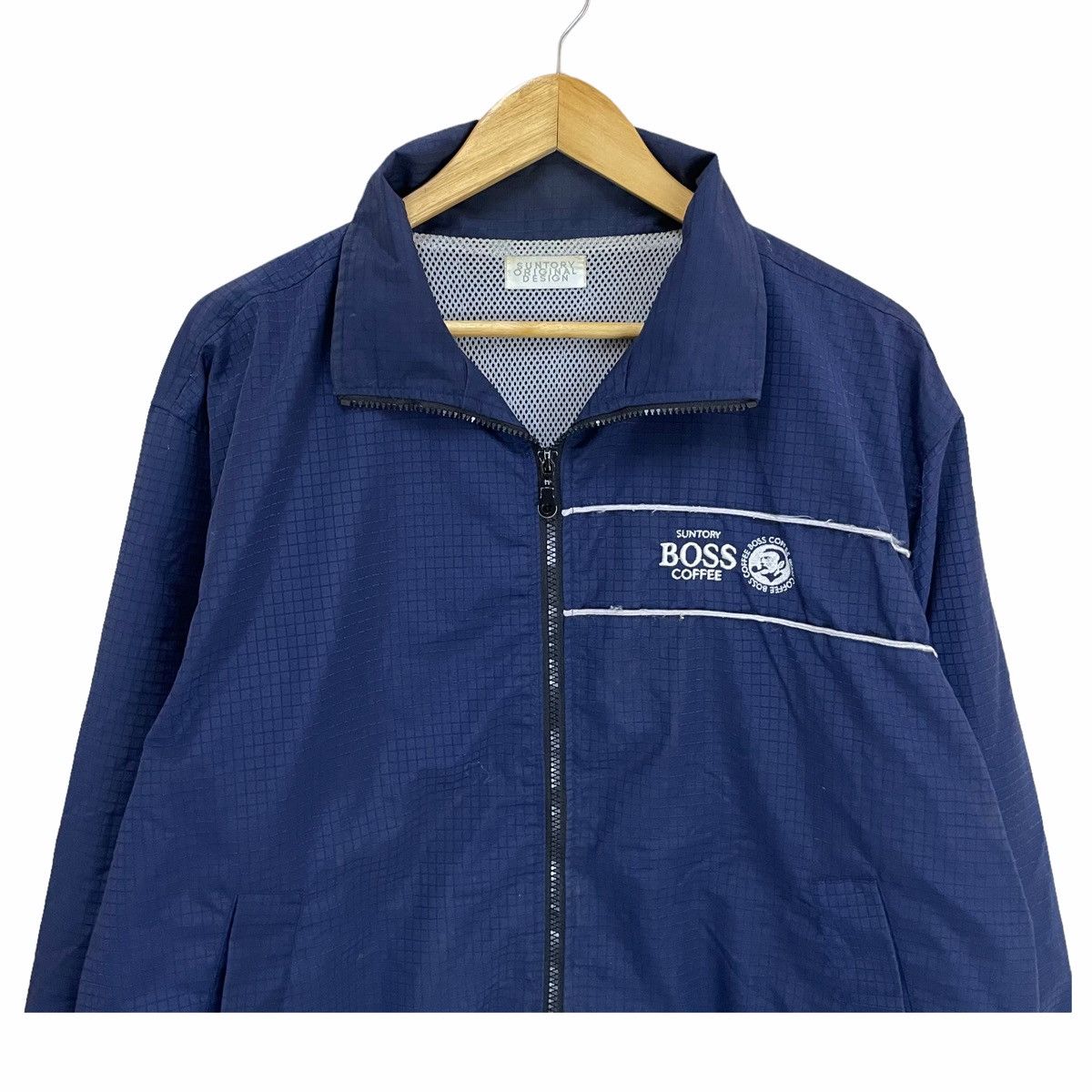 Japanese Brand × Vintage 💥 Suntory Boss Coffee Zipper Windbreaker Jacket Size US L / EU 52-54 / 3 - 5 Thumbnail
